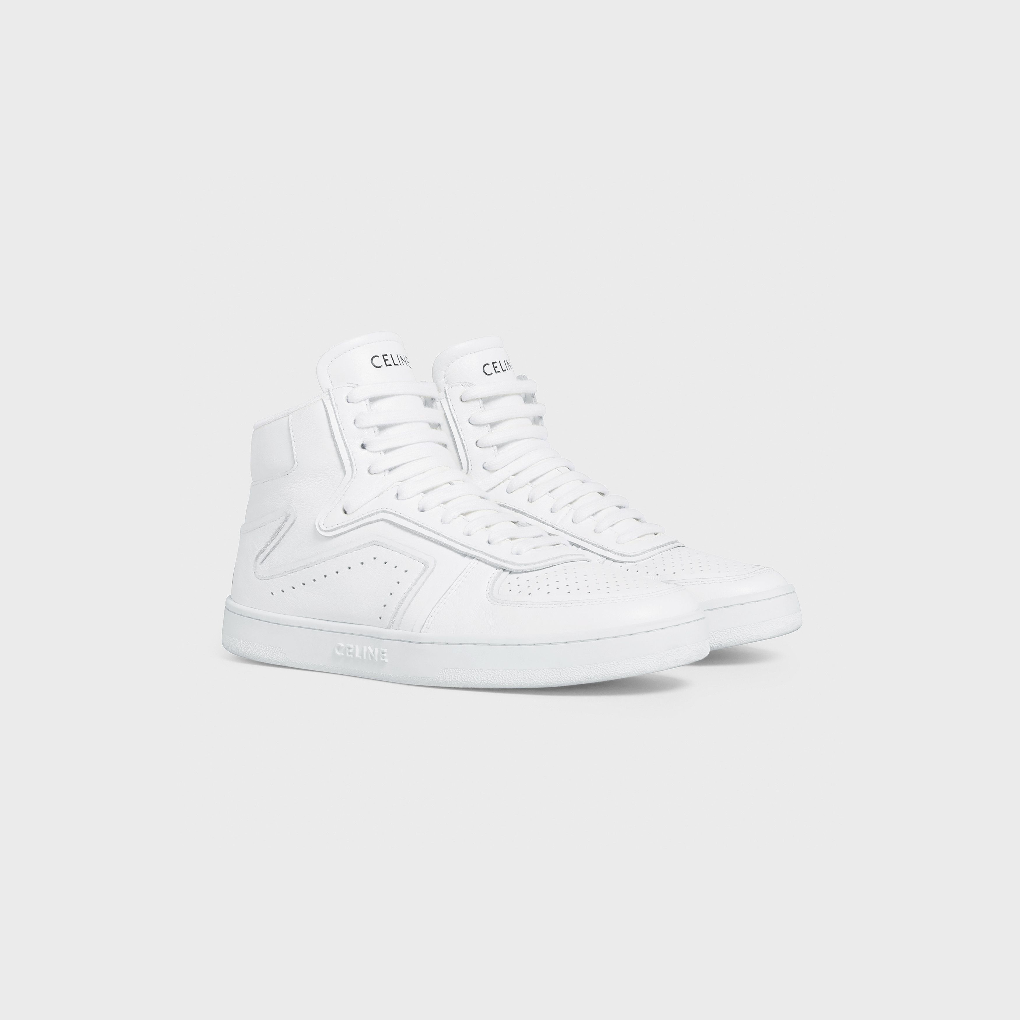 Celine o1bcso1str0625 343183338C Hi-Top Sneakers in Optic White Size US 8 / IT 38 - 2 Thumbnail