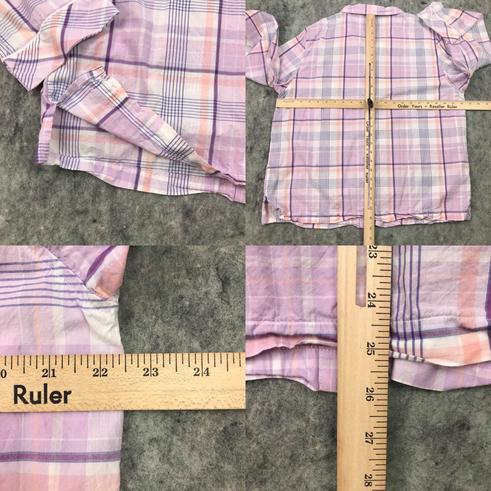 Victoria's Secret VICTORIA'S SECRET Women's Button-Up Shirt Large Purple Solid Long Sleeve Casual Size L / US 10 / IT 46 - 8 Thumbnail
