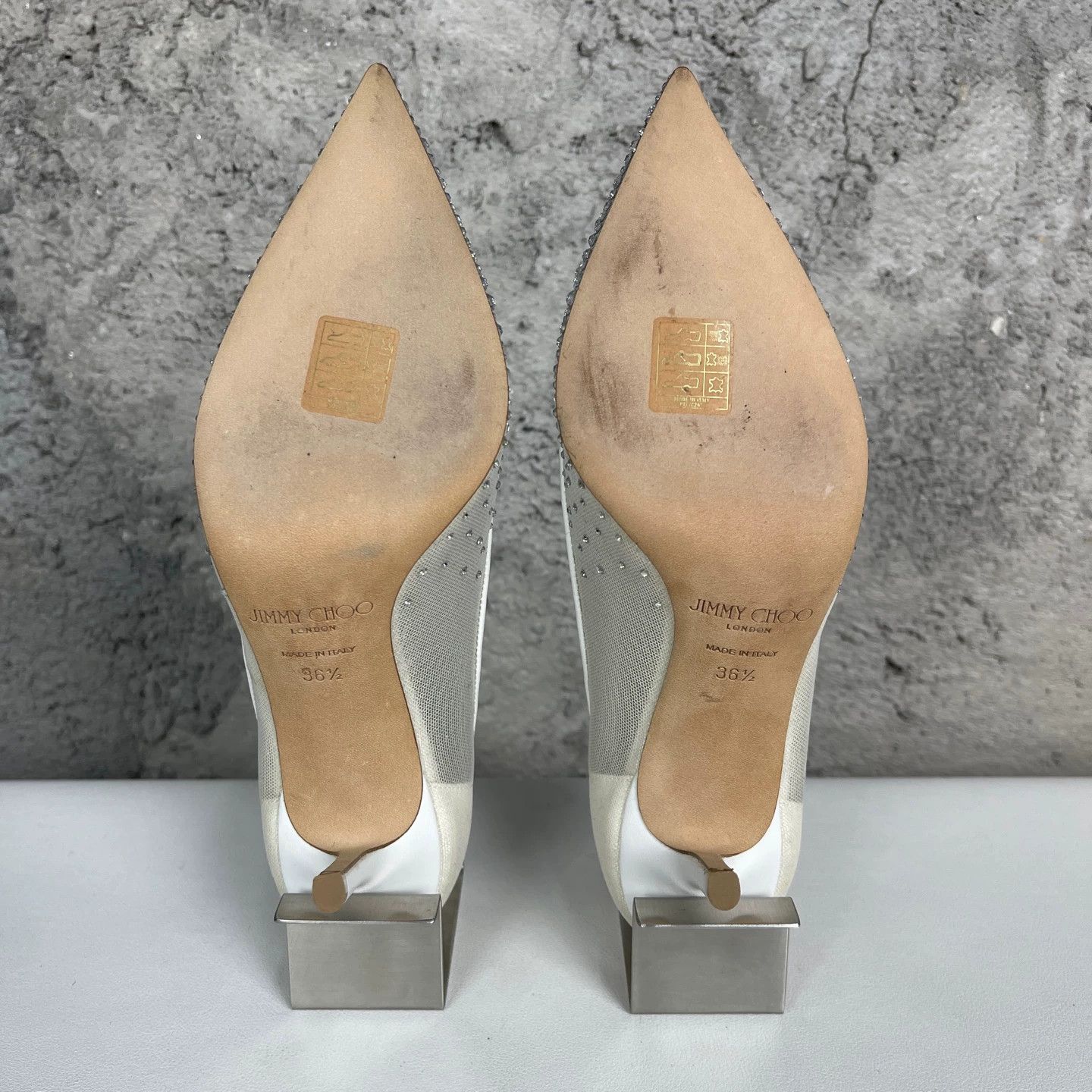 Jimmy Choo Jimmy Choo Tulle Crystal Heels 36.5 99 New Size US 6 / IT 36 - 8 Thumbnail