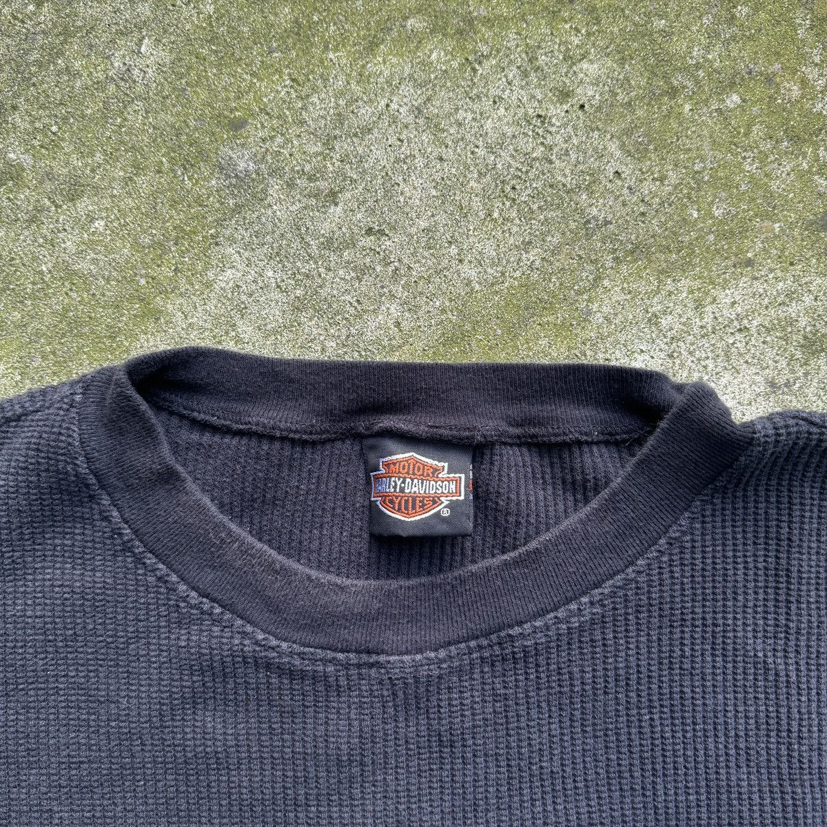 Harley Davidson VINTAGE HARLEY DAVIDSON FLAME LOGO THERMAL LONGSLEEVE NYC XL Size US XL / EU 56 / 4 - 5 Thumbnail