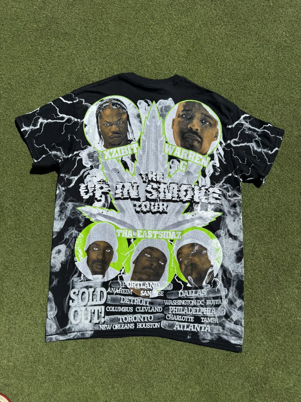 Band Tees × Eminem × Rap Tees 2000 Eminem Up In Smoke Tour All Over Print Rap Tour T-Shirt Size US M / EU 48-50 / 2 - 9 Thumbnail