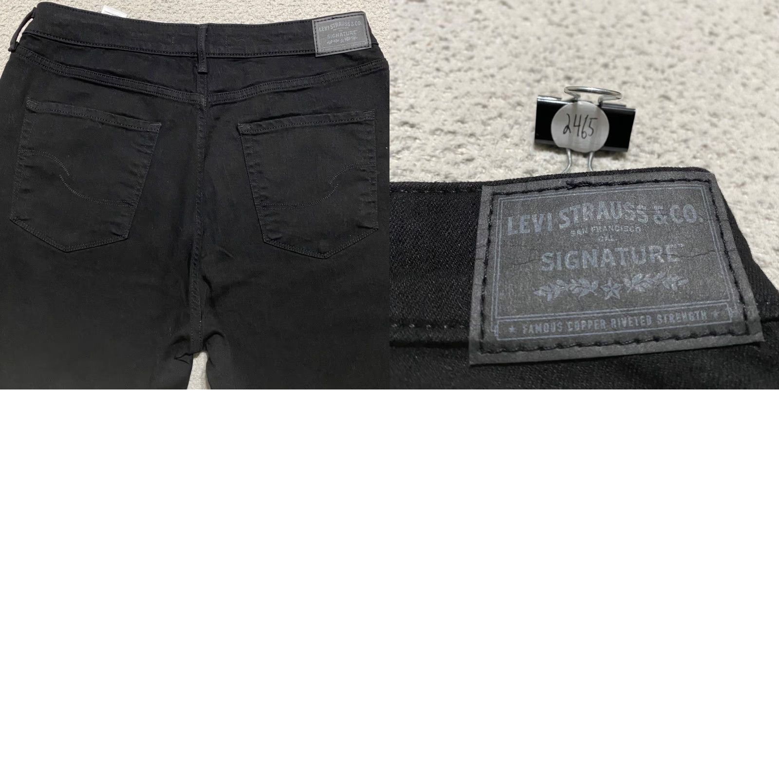 Levi's Levi's Jeans Womens 14 Black Dark Wash High Rise Skinny Denim Stretch Modern 90s? (if 90s not in original) Size 36" / US 14 / IT 50 - 9 Thumbnail