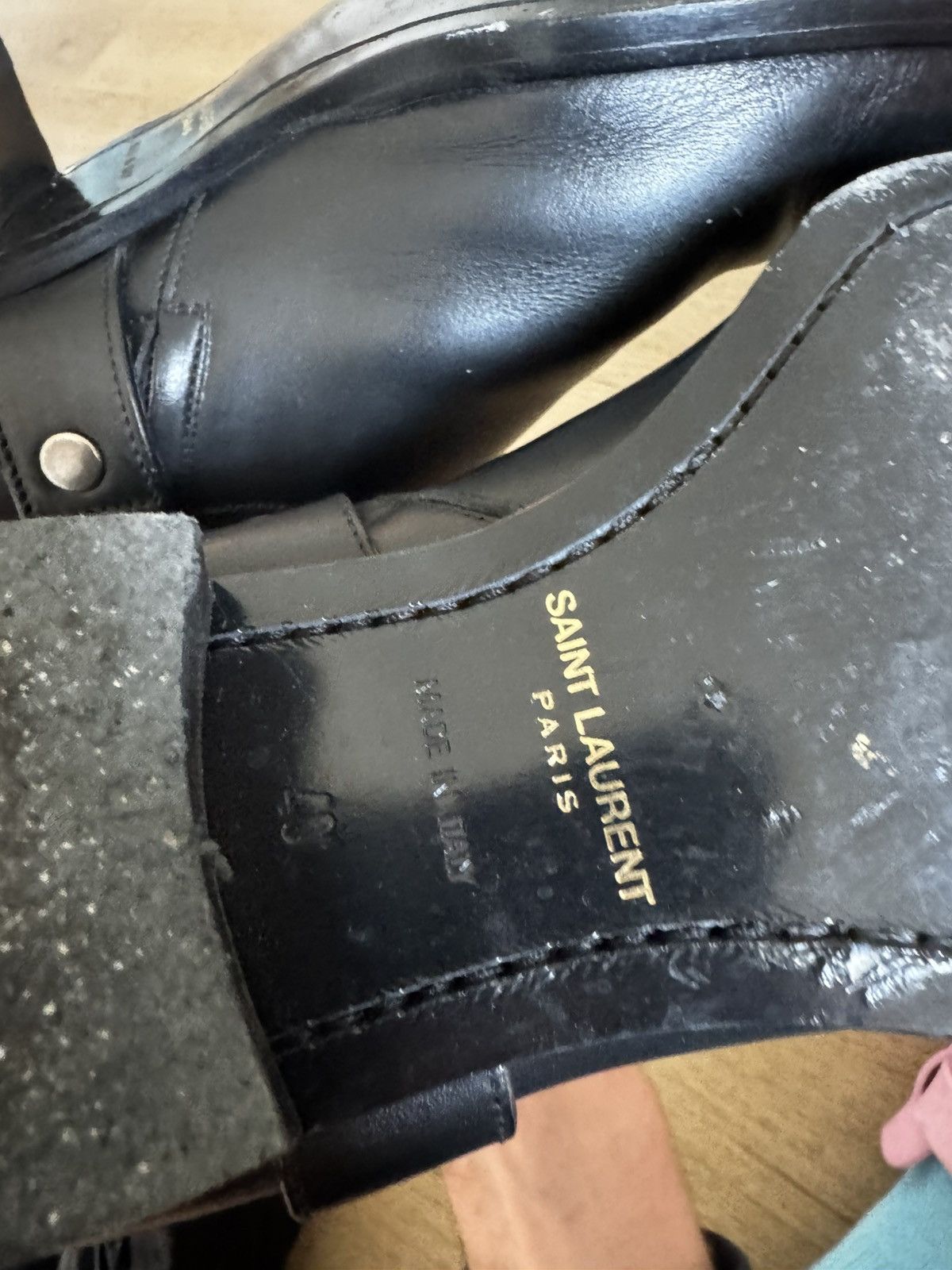 Saint Laurent Paris Leather harness wyatts Size US 7 / EU 40 - 11 Thumbnail