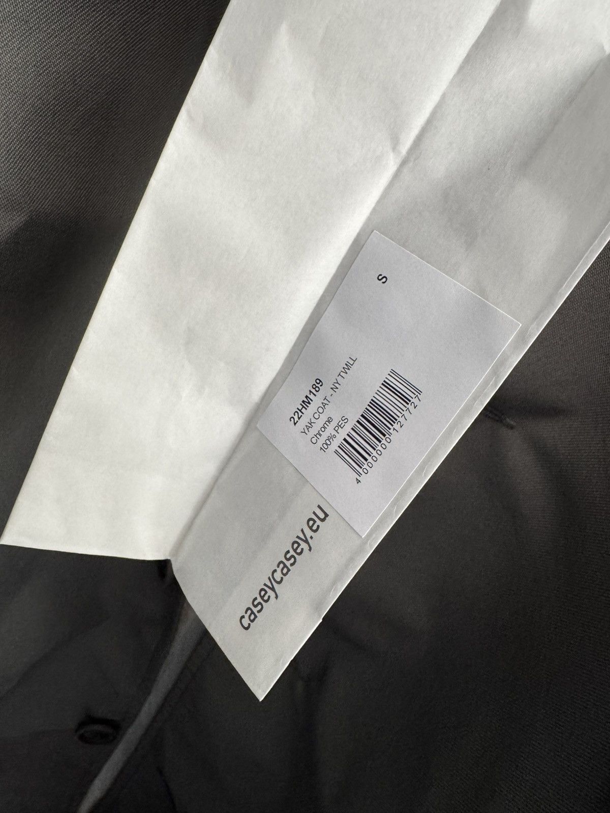 Casey Casey Casey Casey Yak Coat Twill Chrome Small Size US S / EU 44-46 / 1 - 10 Thumbnail