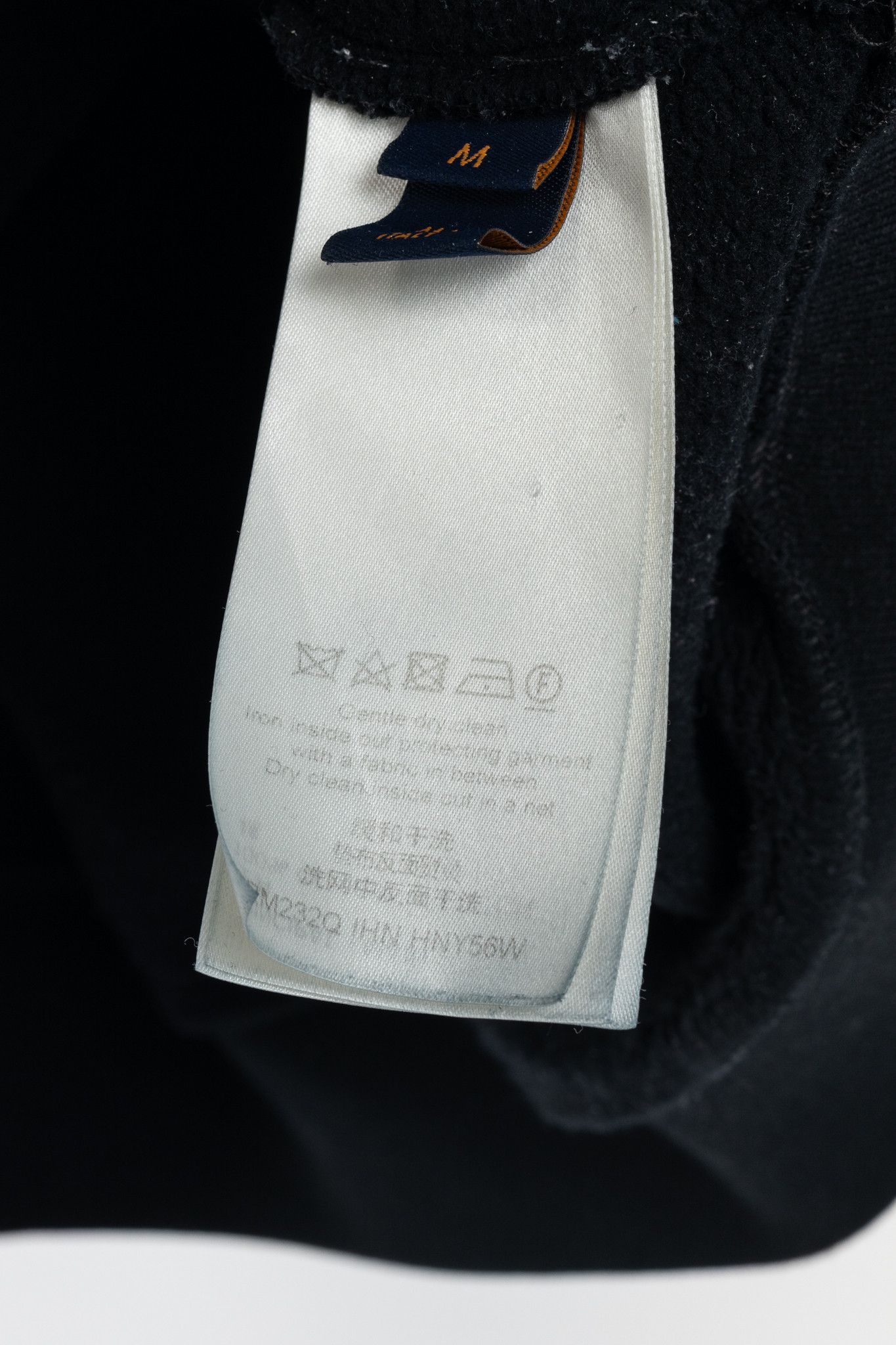Louis Vuitton Louis Vuitton Black Embroidered Signature Cotton Hoodie Size US M / EU 48-50 / 2 - 9 Thumbnail