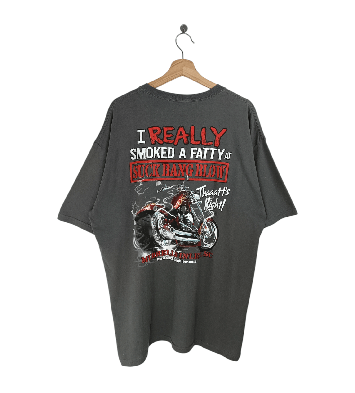 Vintage VINTAGE I REALLY SMOKE A FATTY AT SUCK BANG BLOW HUMOR FUNNY Size US XL / EU 56 / 4 - 1 Thumbnail