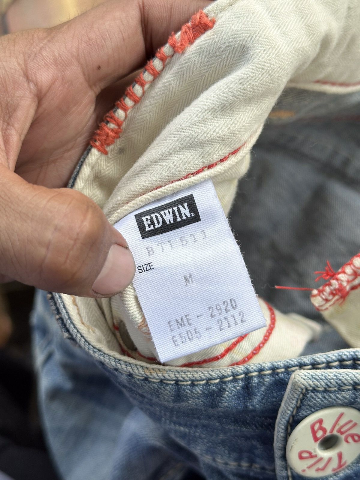 If Six Was Nine Vintage Edwin Surf Board Blue Trip Bootcut . Size US 33 - 10 Thumbnail