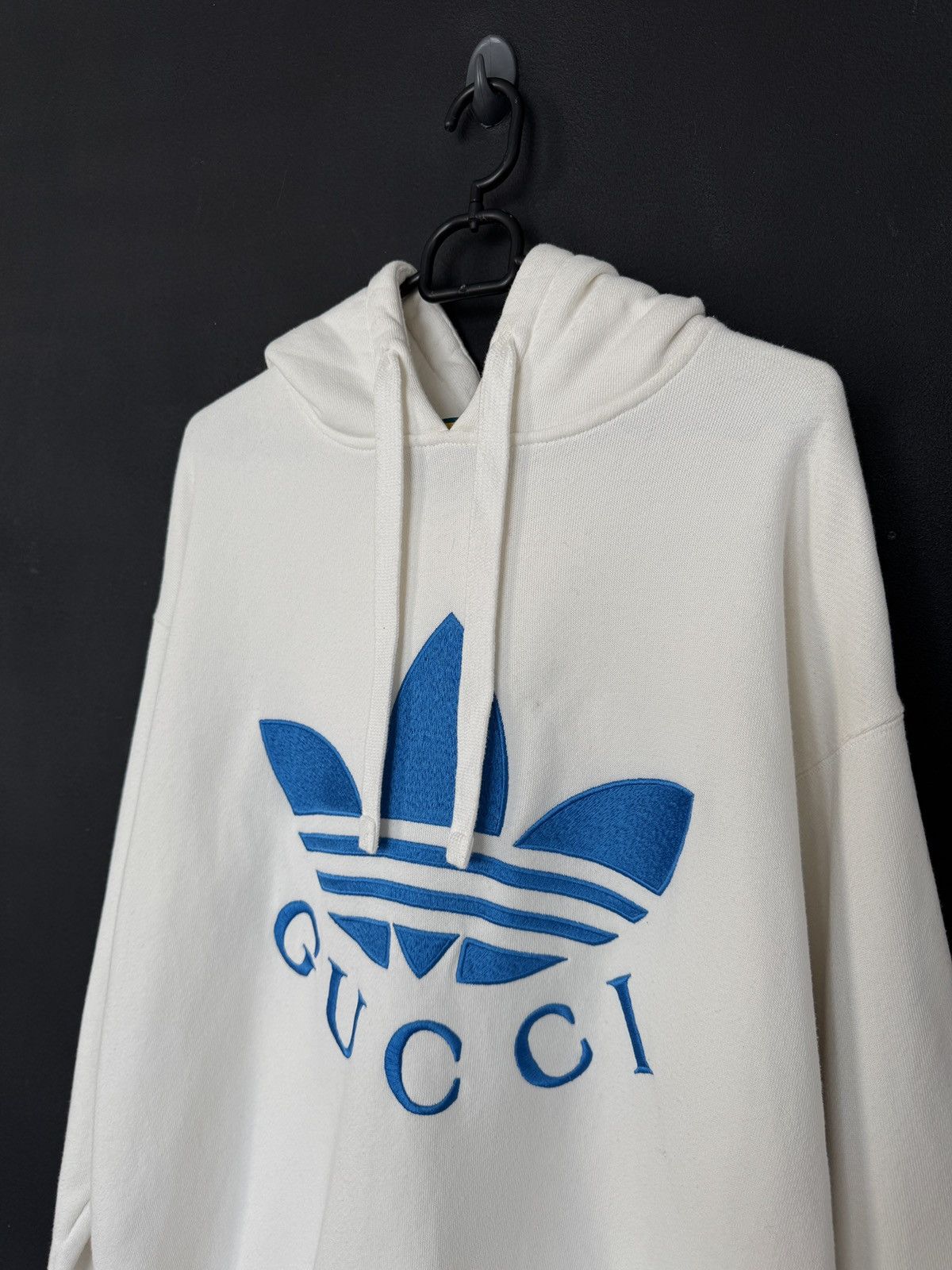 Adidas × Gucci Adids x Gucci Hoodie Big Logo White Size US S / EU 44-46 / 1 - 2 Thumbnail