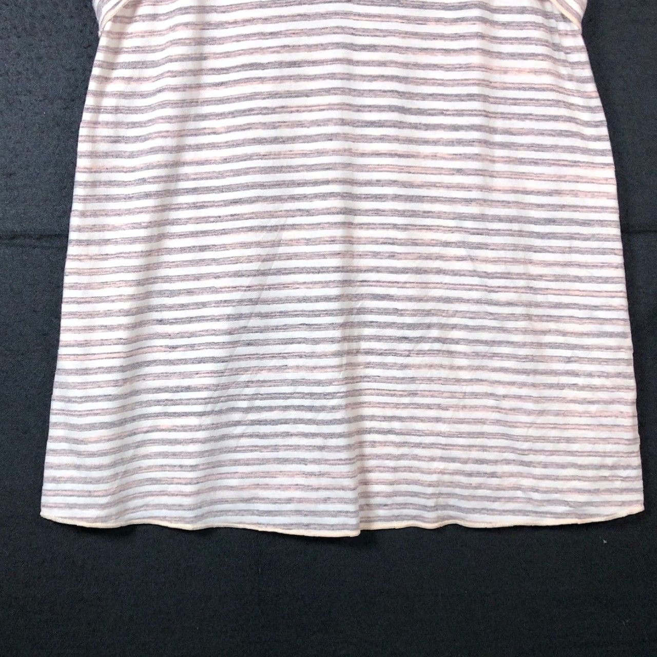BKE BKE Womens Tank Multicolored Blush Striped V Neck Cotton Blend Stretch M Tank Women Casual Shirt Sets Size M / US 6-8 / IT 42-44 - 3 Thumbnail