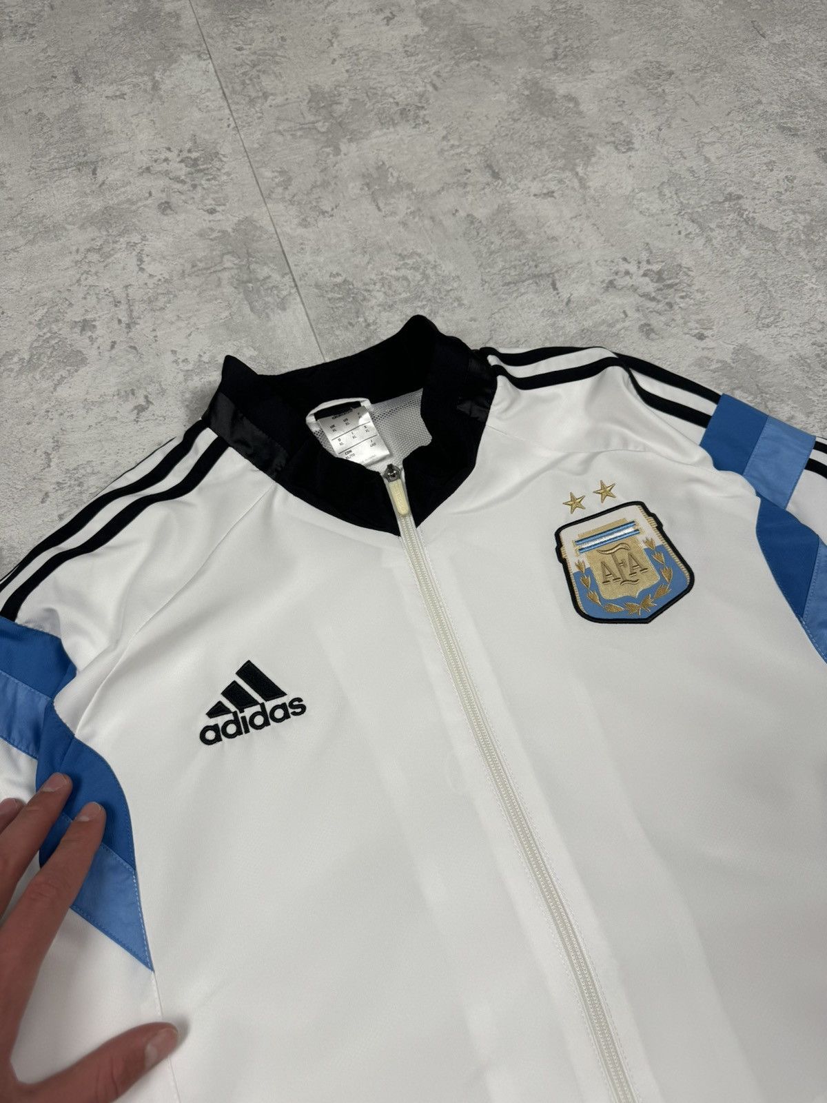 Vintage Adidas Argentina Soccer Track Jacket Size XL