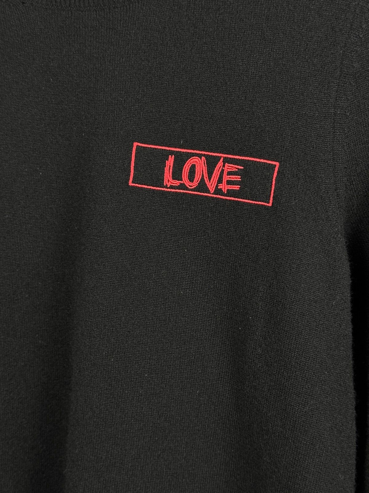 Givenchy Givenchy Love 100% cashmere black crewneck sweater Size US S / EU 44-46 / 1 - 2 Thumbnail