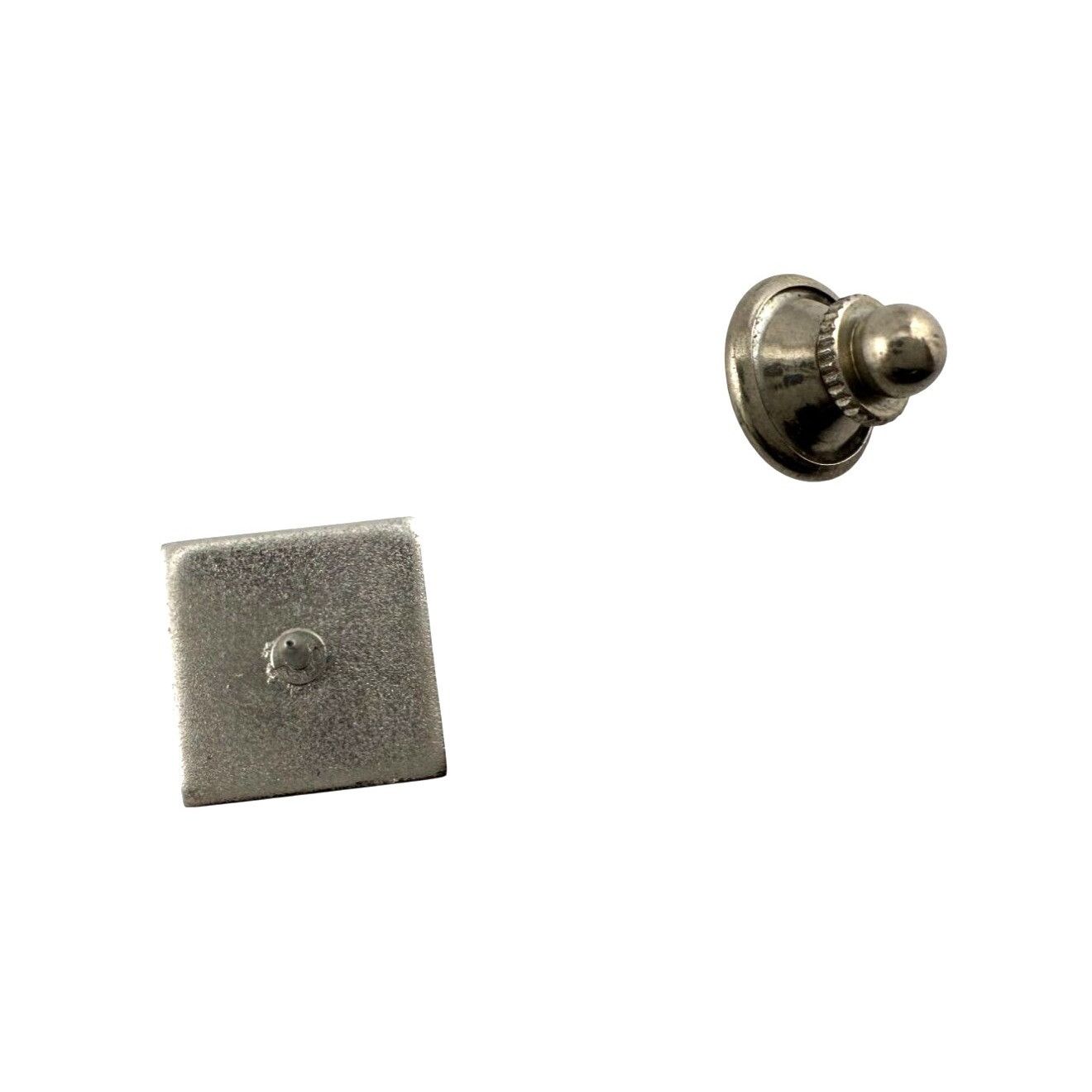 Other Men's Silver Tone Edged Square Shaped Pin / Tie Pin Size ONE SIZE - 6 Thumbnail
