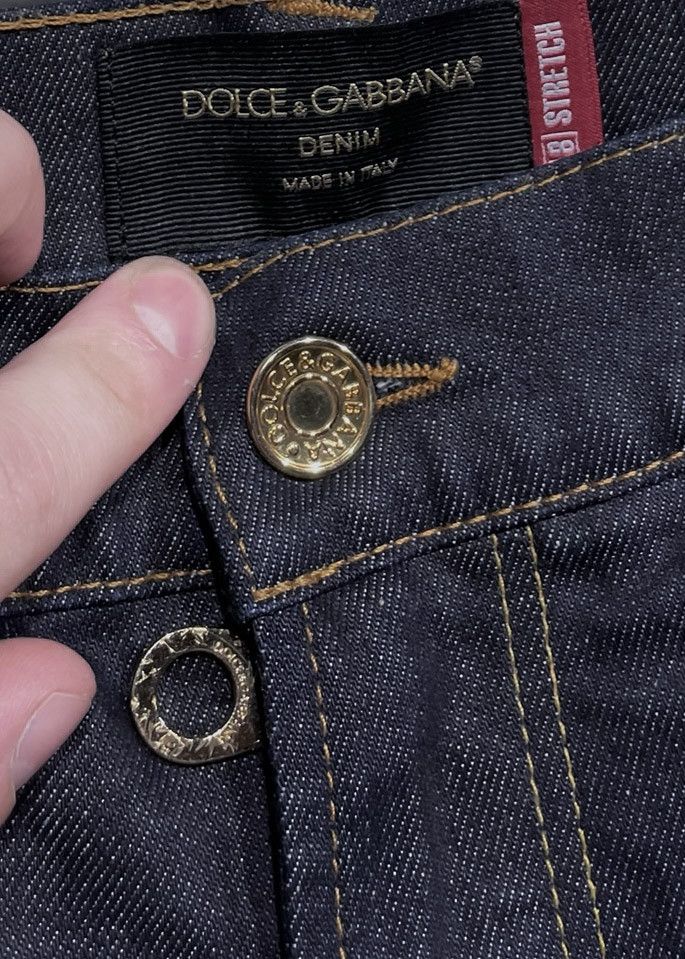Dolce & Gabbana Dolce & Gabbana Navy Blue Raw Denim Jeans Size US 32 / EU 48 - 6 Thumbnail