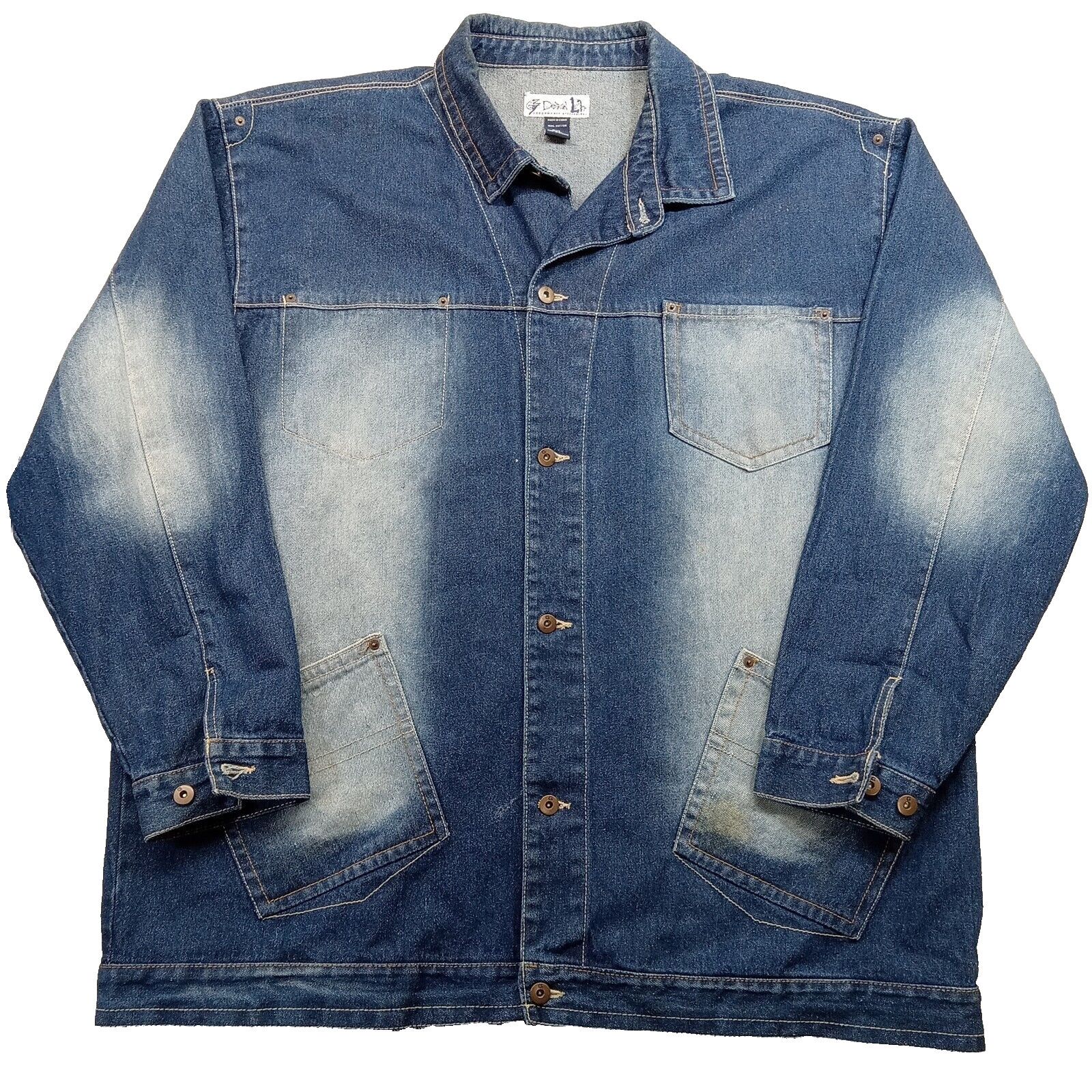 & Other Stories Godbody Jean Jacket Men's 3XL Streetwear Blue Denim Size US XXL / EU 58 / 5 - 1 Thumbnail