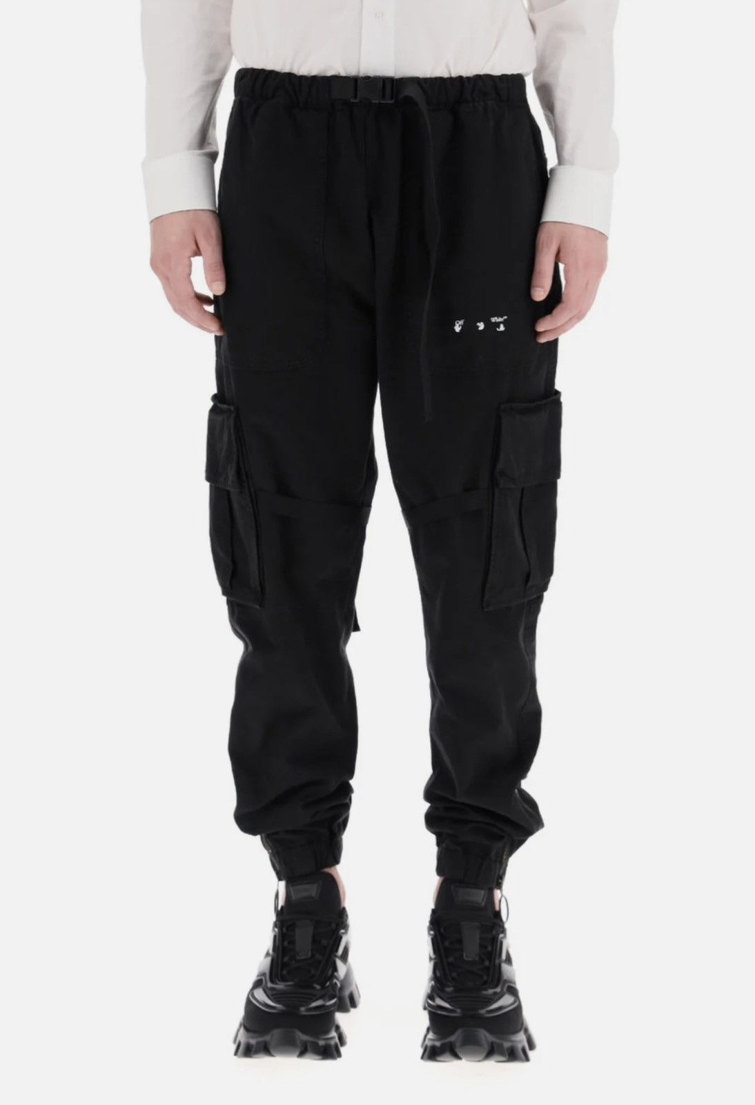 Off-White Off-White Buckled Cargo Pants with Straps – Size 34 Size US 34 / EU 50 - 1 Thumbnail