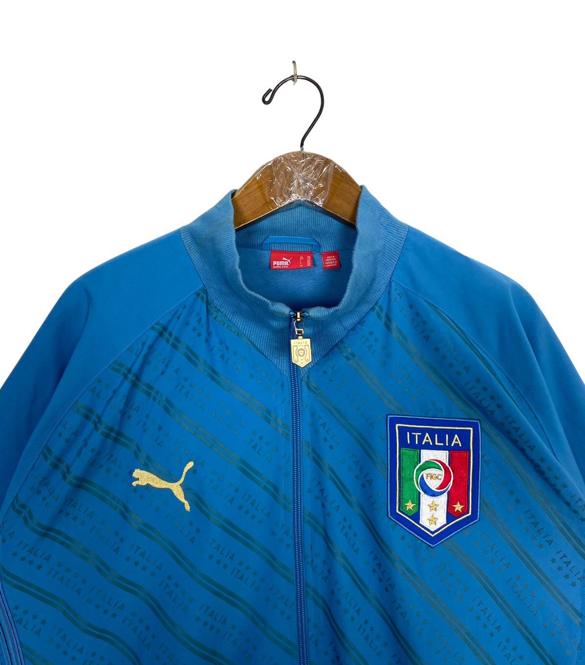 Puma Rare‼️ PUMA ITALY FOOTBALL SOCCER TRACK JACKET Size US XXL / EU 58 / 5 - 4 Thumbnail