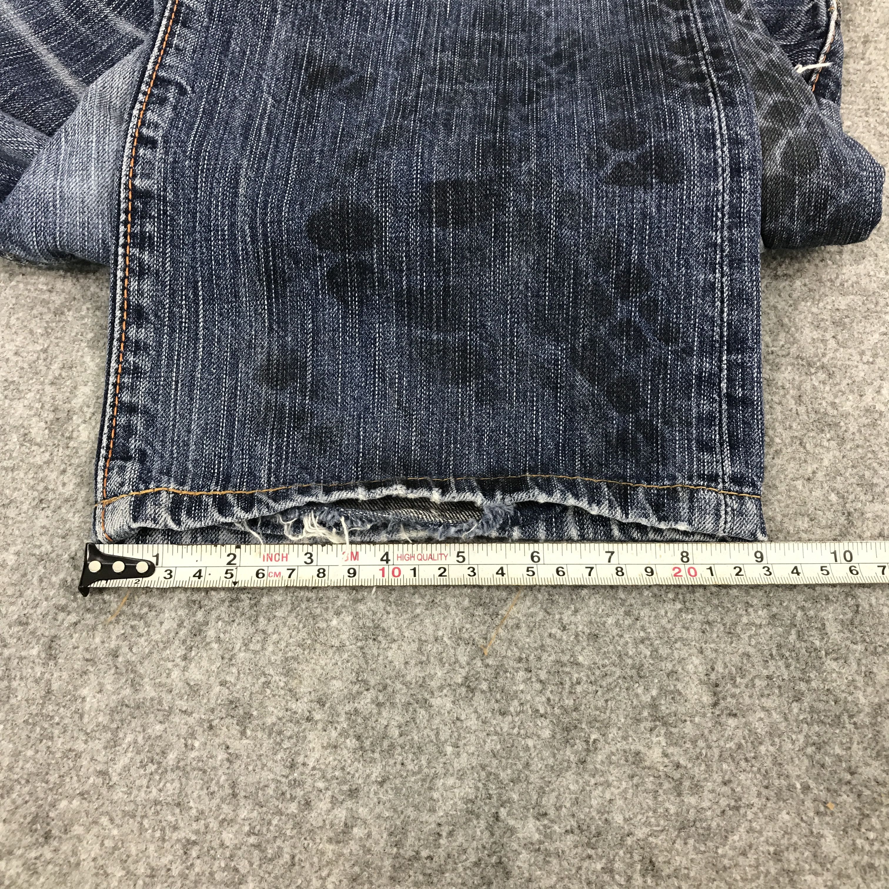 Edwin FLARE SNAKE DESIGN EDWIN DISTRESSED PATCHWORK BOOTCUT PANTS Size US 32 / EU 48 - 13 Thumbnail