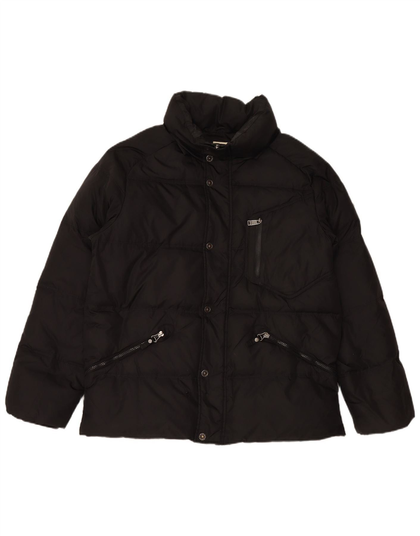 Diesel Mens Padded Jacket UK 44 2XL Black Nylon Size US XL / EU 56 / 4 - 1 Thumbnail