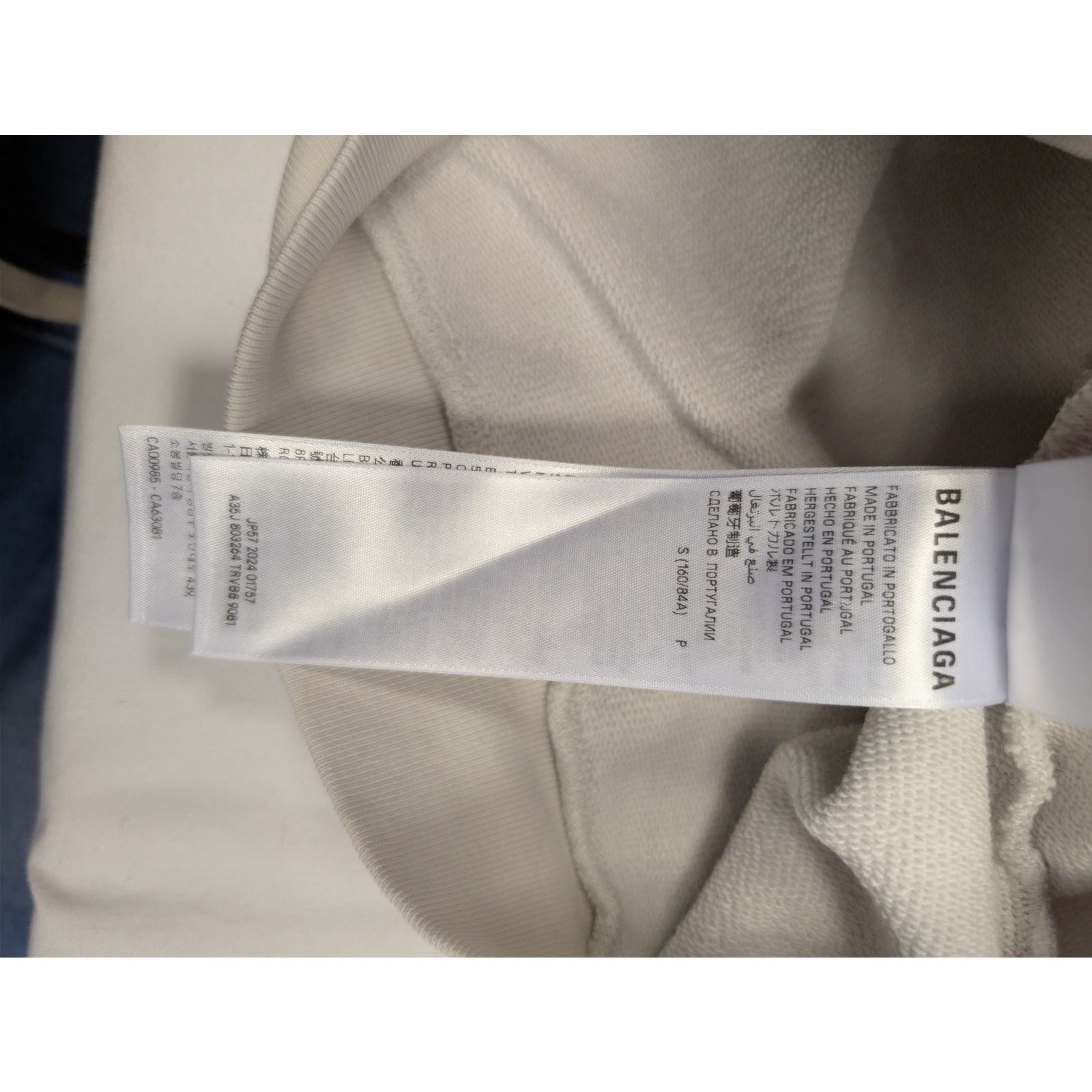 Balenciaga × Under Armour o1rshd1 UA Regular Zip-up Hoodie in Dirty White/Black Size US S / EU 44-46 / 1 - 16 Thumbnail
