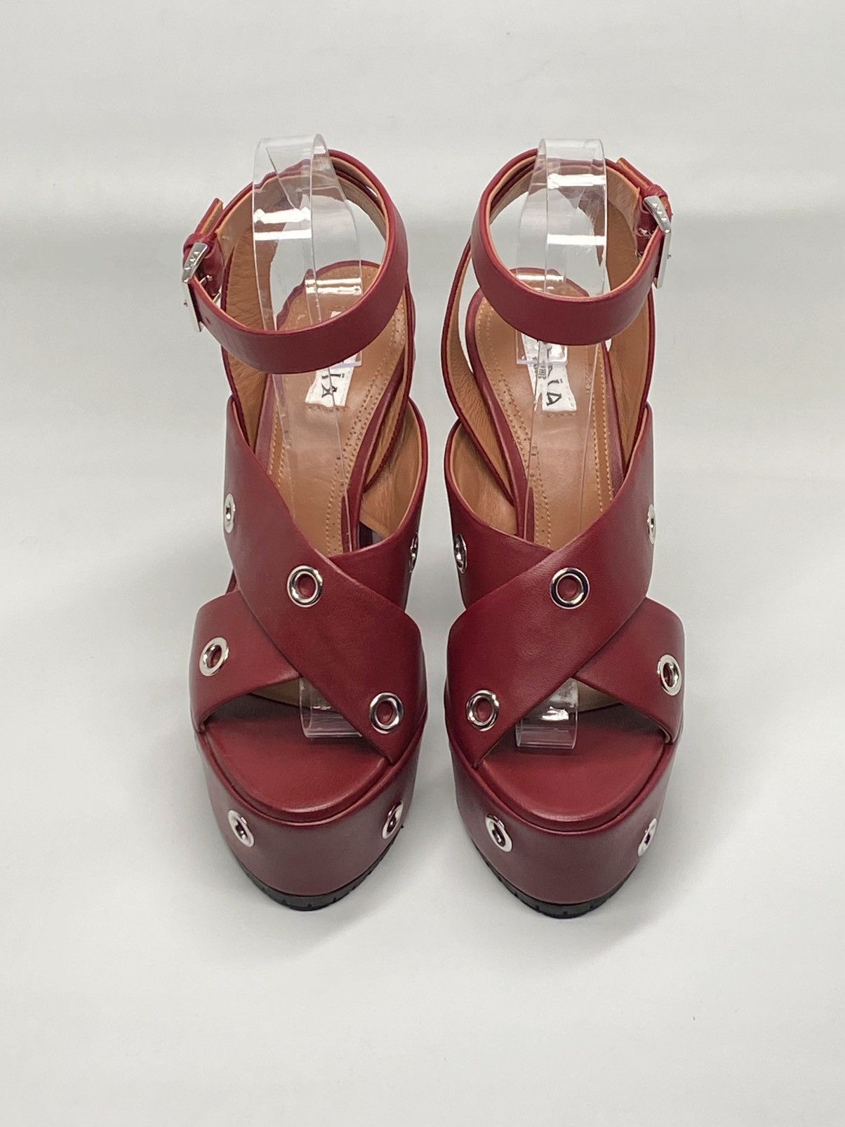 Alaia Alaia Eyelets Leather Platform Sandals size 37.5 Size US 7.5 / IT 37.5 - 3 Thumbnail