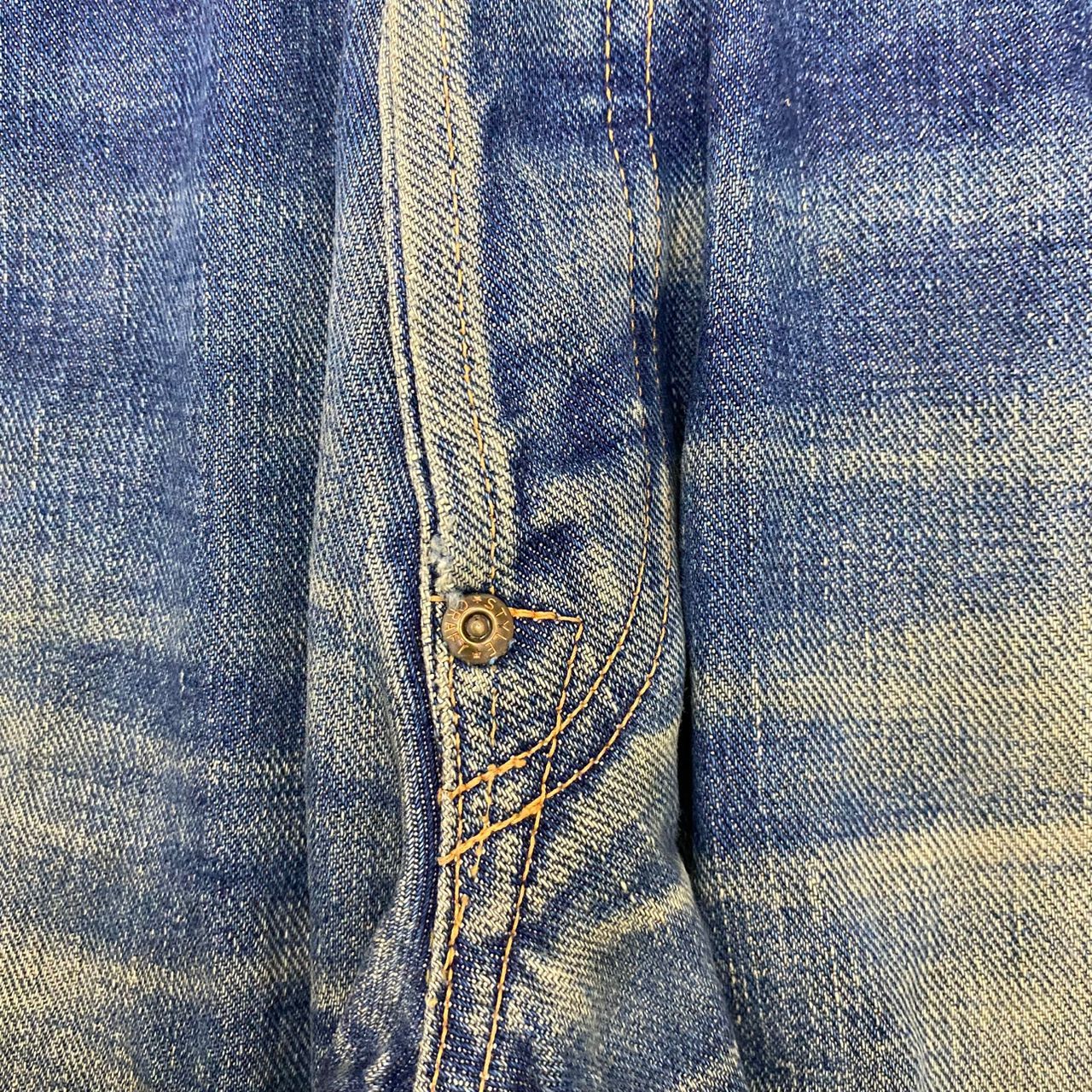 Evisu 💥Best Offer💥Vintage Evis Cowboy Selvegde Distressed Denim Size US 31 - 21 Thumbnail