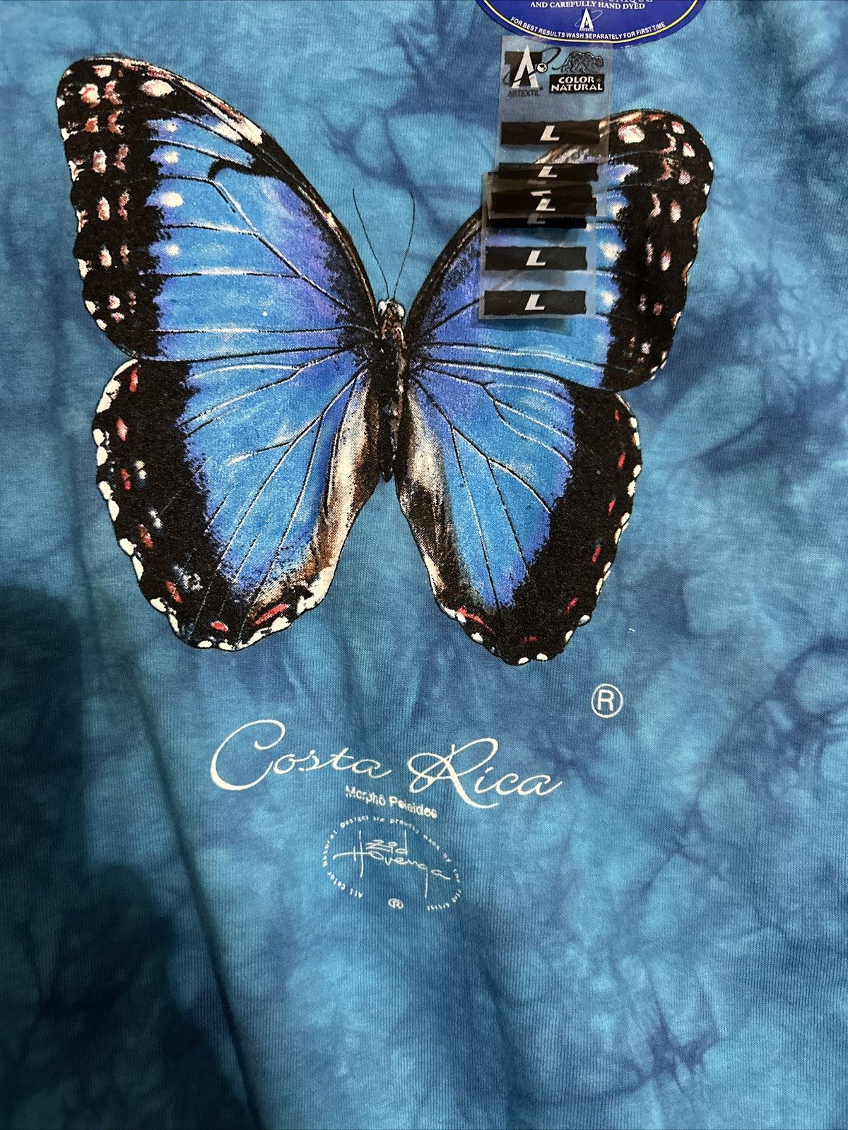Vintage New With Tags Vintage TyeDye 90s CostaRica Souvenir TShirt L Size US L / EU 52-54 / 3 - 2 Thumbnail