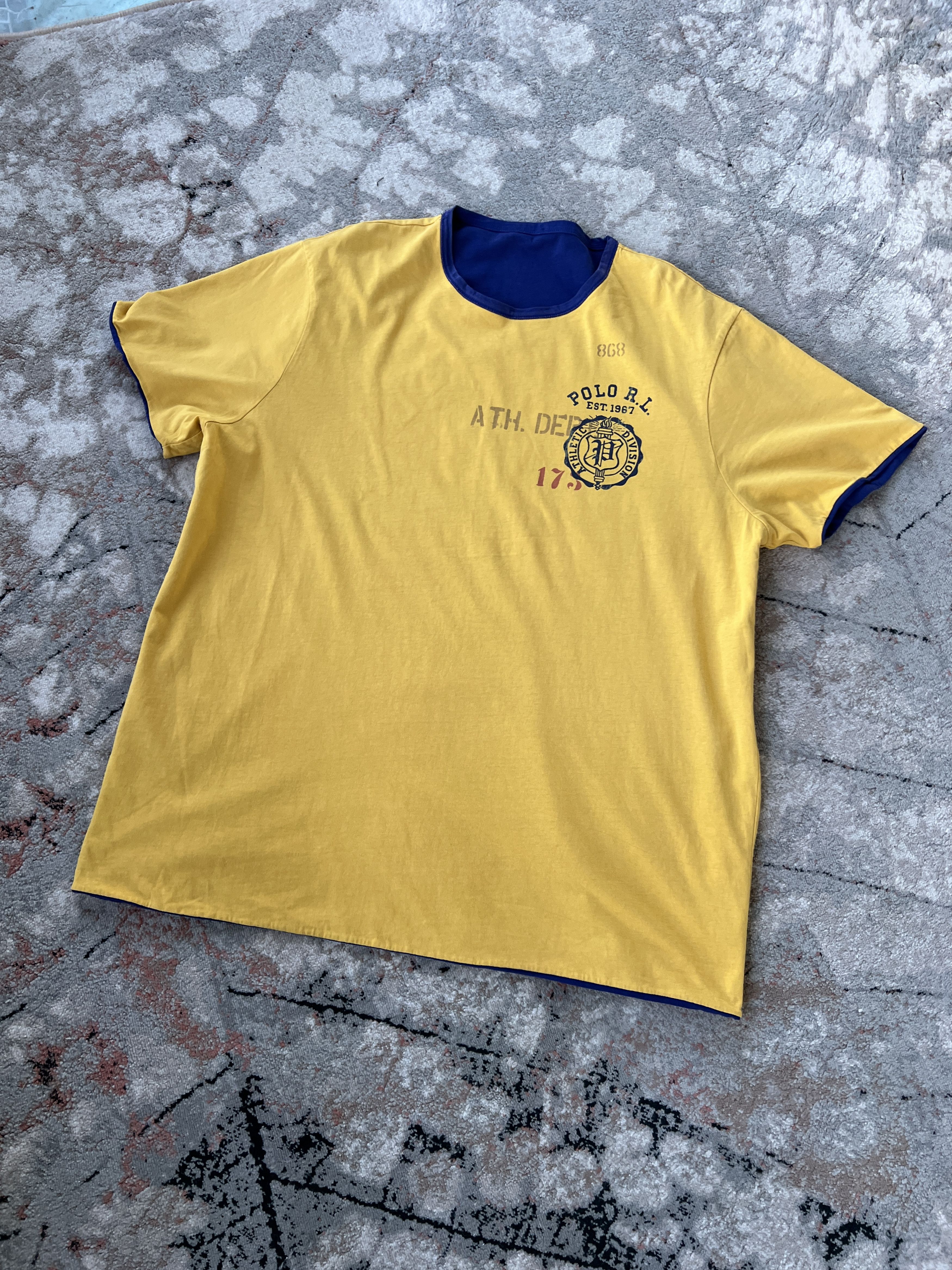Polo Ralph Lauren Polo Ralph Lauren Bull Dog Champs Reversible Tee Size US XXL / EU 58 / 5 - 4 Thumbnail