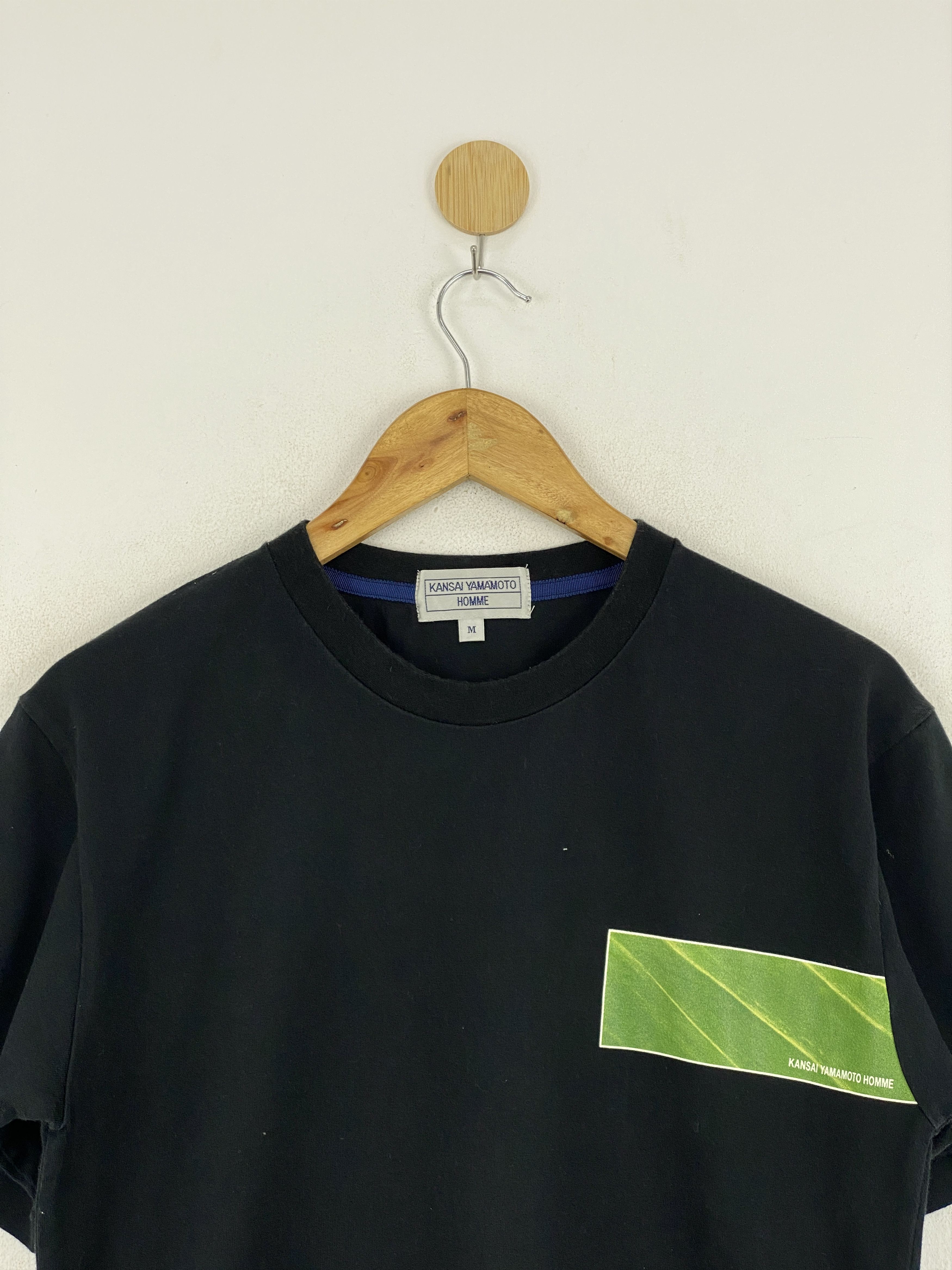 Kansai Yamamoto Vintage Kansai Yamamoto Homme Short Sleeve Tee Size US M / EU 48-50 / 2 - 2 Thumbnail