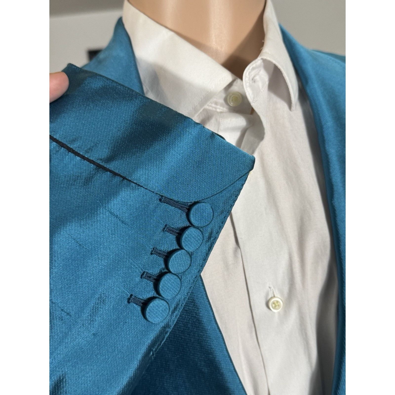 Tom Ford Tom Ford Turqouise Tuxedo Dinner Jacket 48R 38R 32x32 Pants Size 38R - 6 Thumbnail