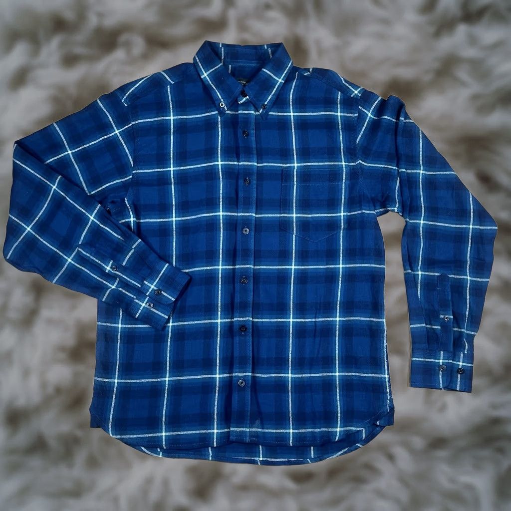 Brooks Dawson & Brooks Flannel Shirt Medium M Plaid Cotton Long Sleeve Button Down Mens Size US M / EU 48-50 / 2 - 1 Thumbnail