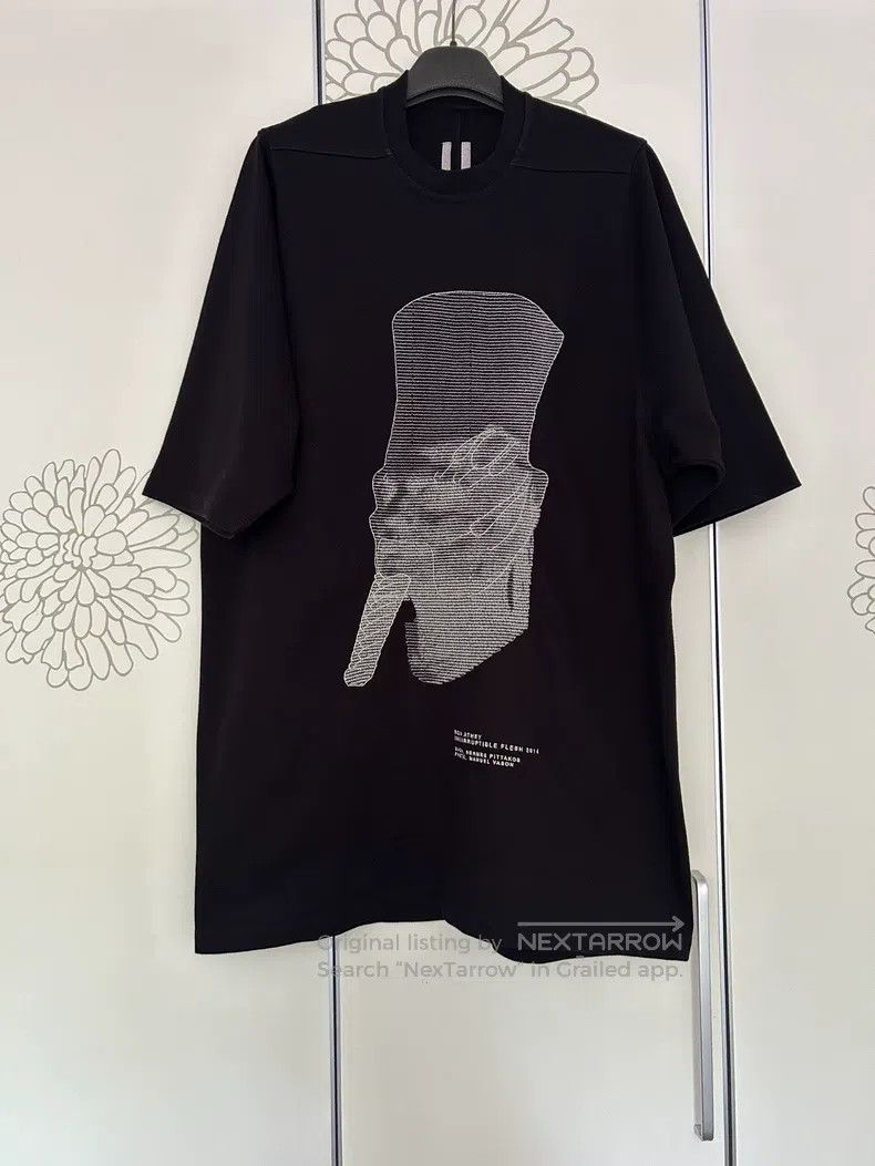 Rick Owens RICK OWENS Black Pharaoh embroidery short sleeve T-shirt s Size US L / EU 52-54 / 3 - 1 Thumbnail