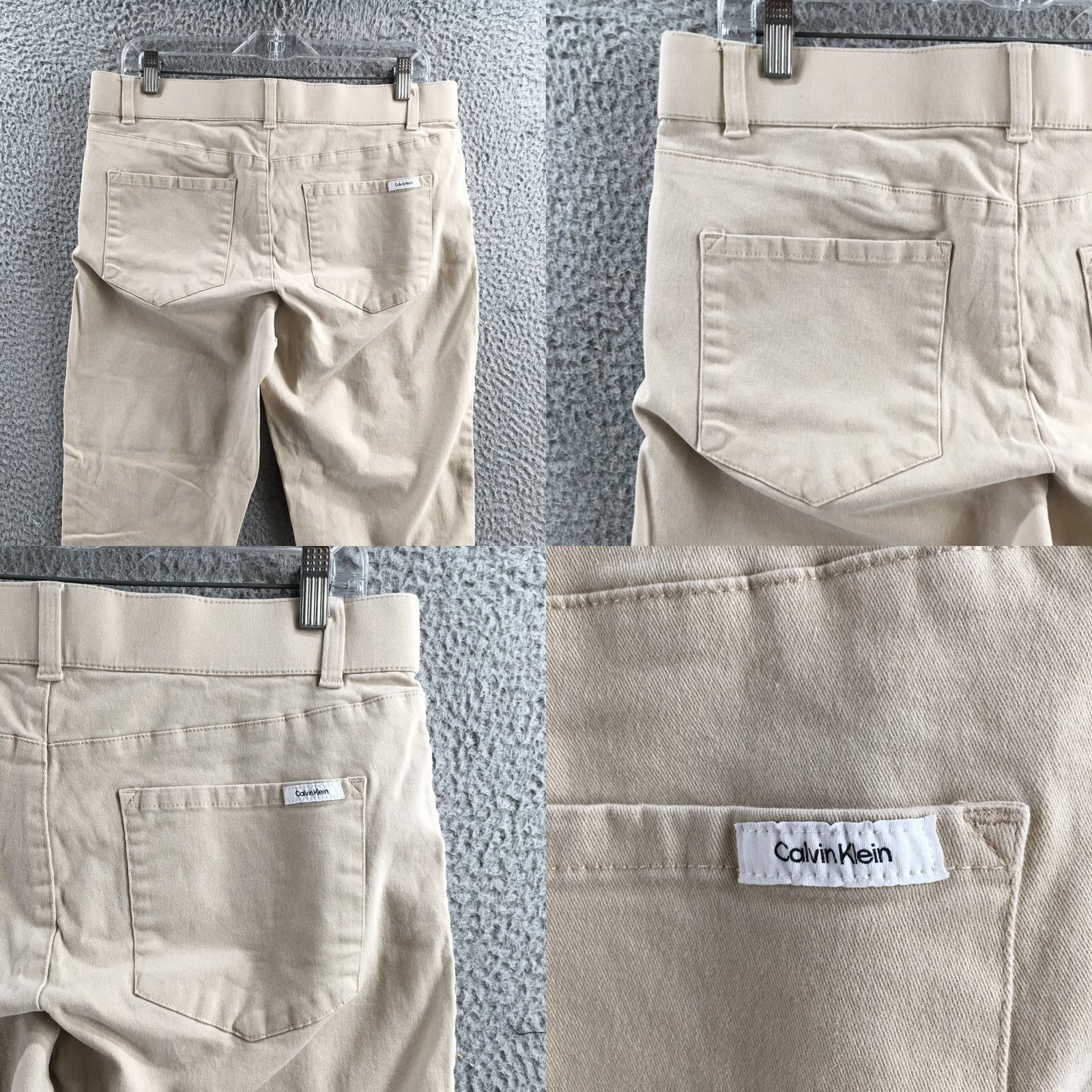 Calvin Klein Calvin Klein Pants 10 Khaki Stretch Skinny Chino Regular Fit Zip Fly Womens Size 32" / US 10 / IT 46 - 9 Thumbnail