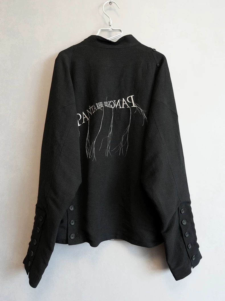 Yohji Yamamoto Yohji Yamamoto24 SS Show Pleated Embroidered Jacket 2503-Ne Size US L / EU 52-54 / 3 - 4 Thumbnail