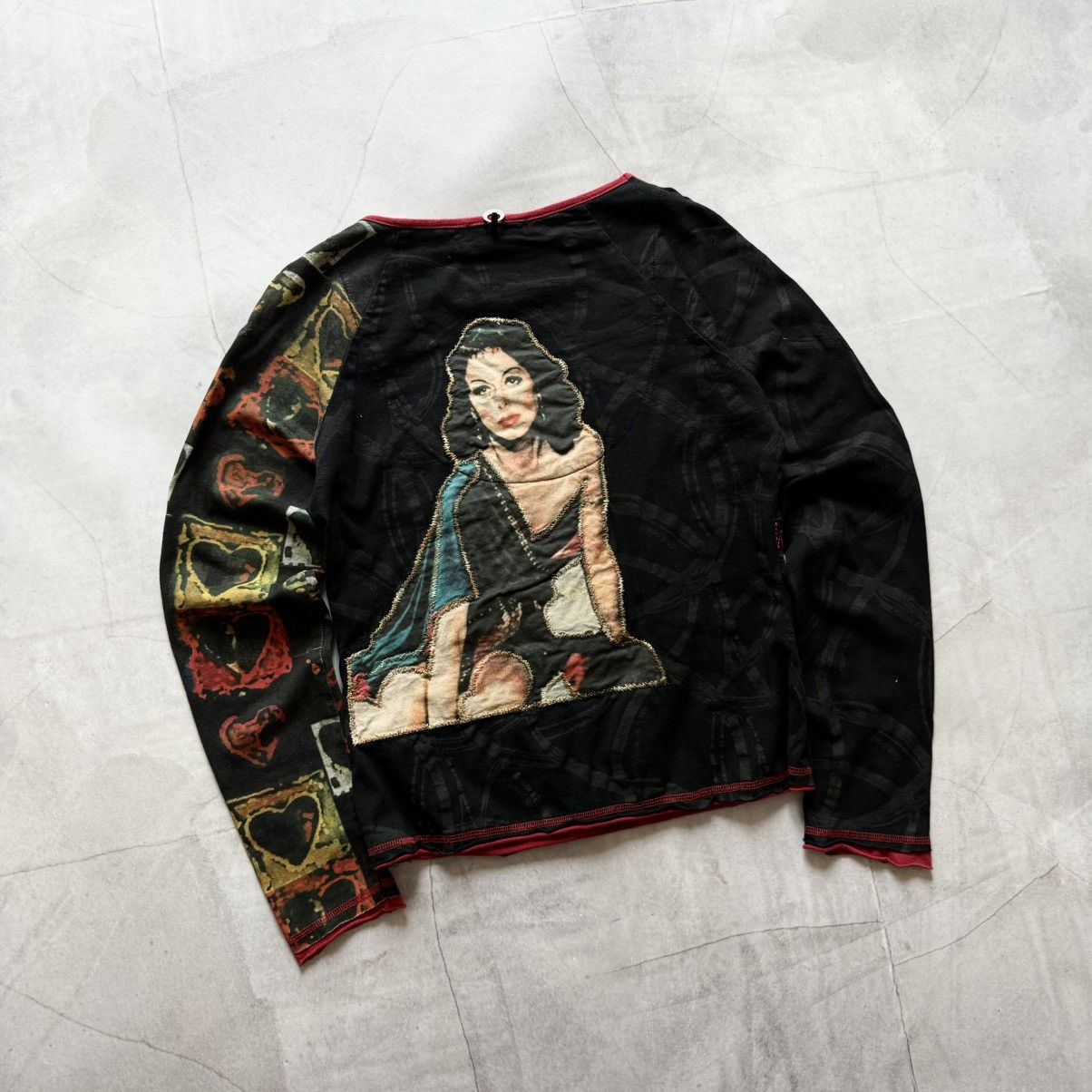 Hysteric Glamour Y2K Abstract Hysteric Glamour Vibe Long Sleeve Cop Copine Size L / US 10 / IT 46 - 2 Thumbnail