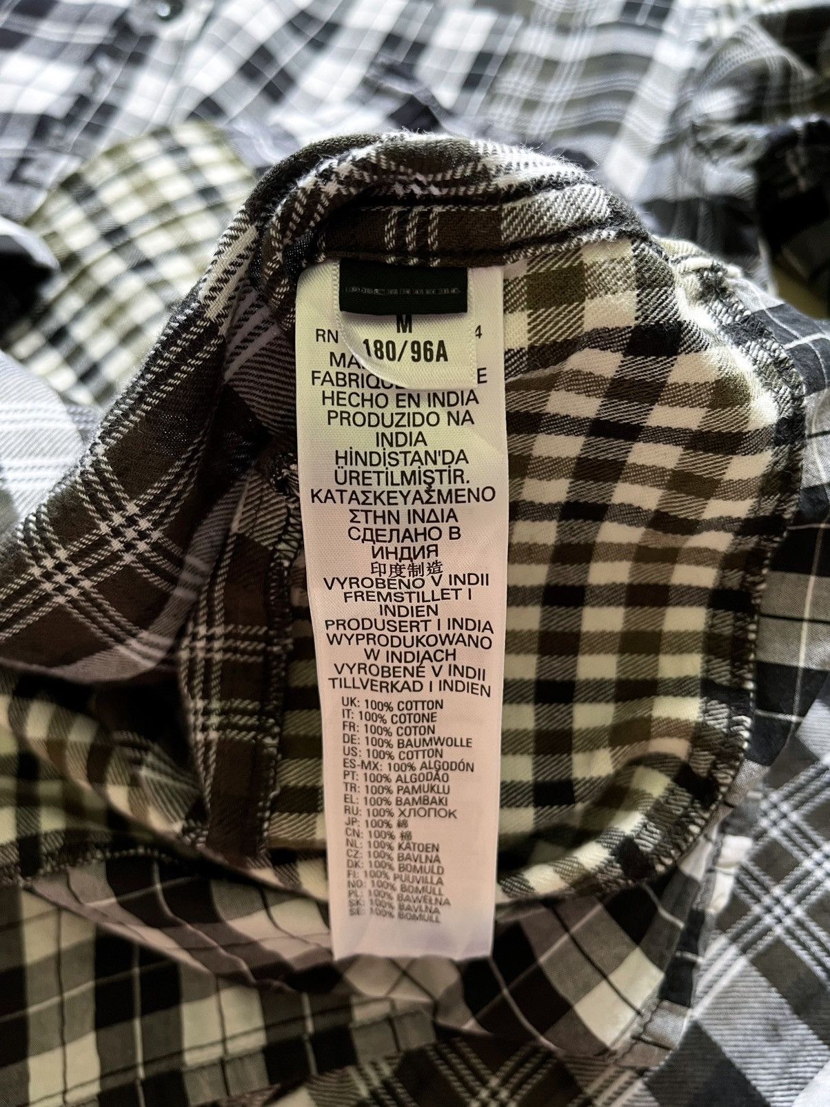Diesel Diesel Archive Reconstructed Multi-Plaid Patchwork Shirt Size US M / EU 48-50 / 2 - 4 Thumbnail