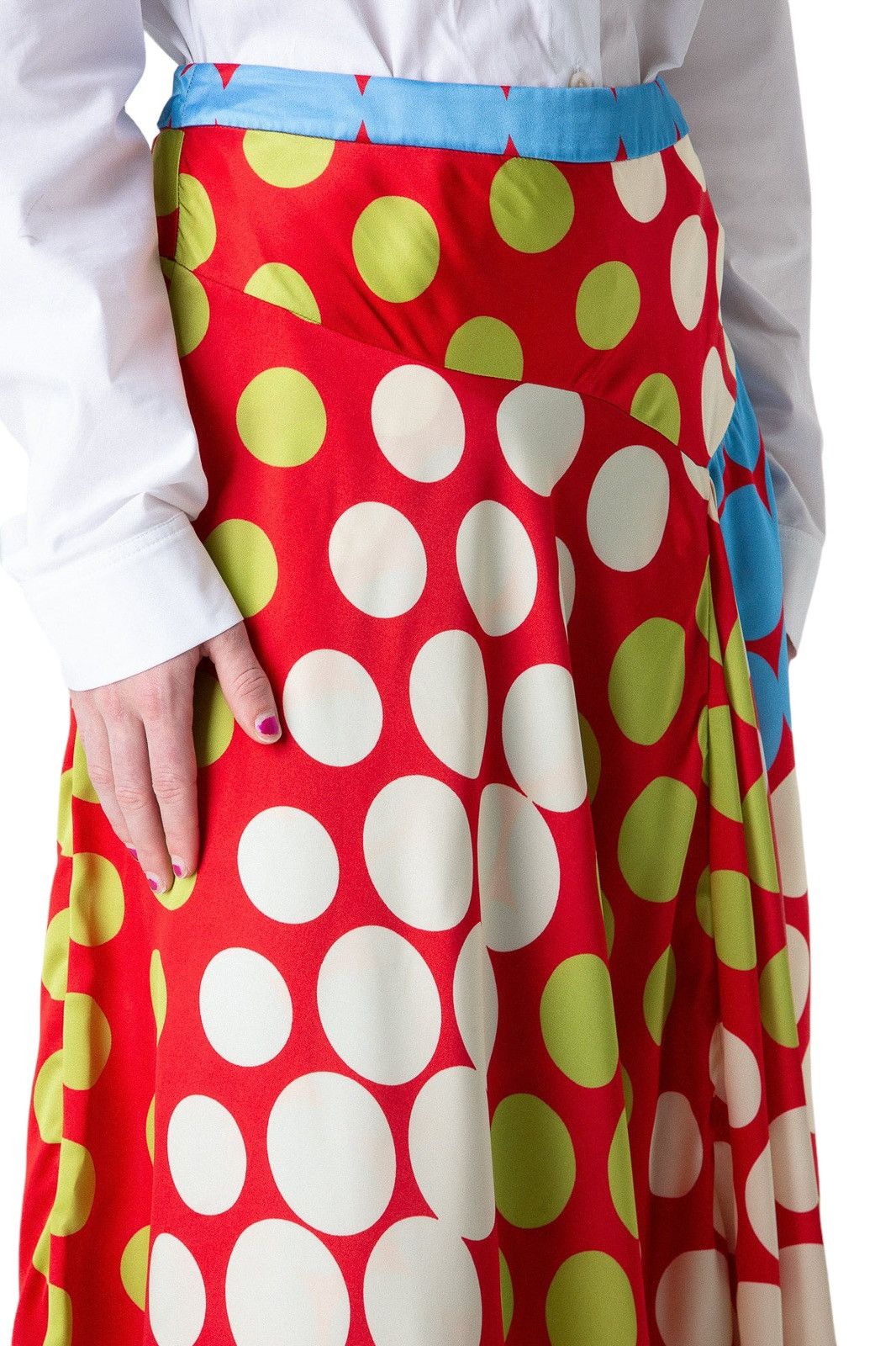 Marni $1,690 Rayon Polka Dot Pleated Skirt Size 25" / US 0 / IT 36 - 3 Thumbnail