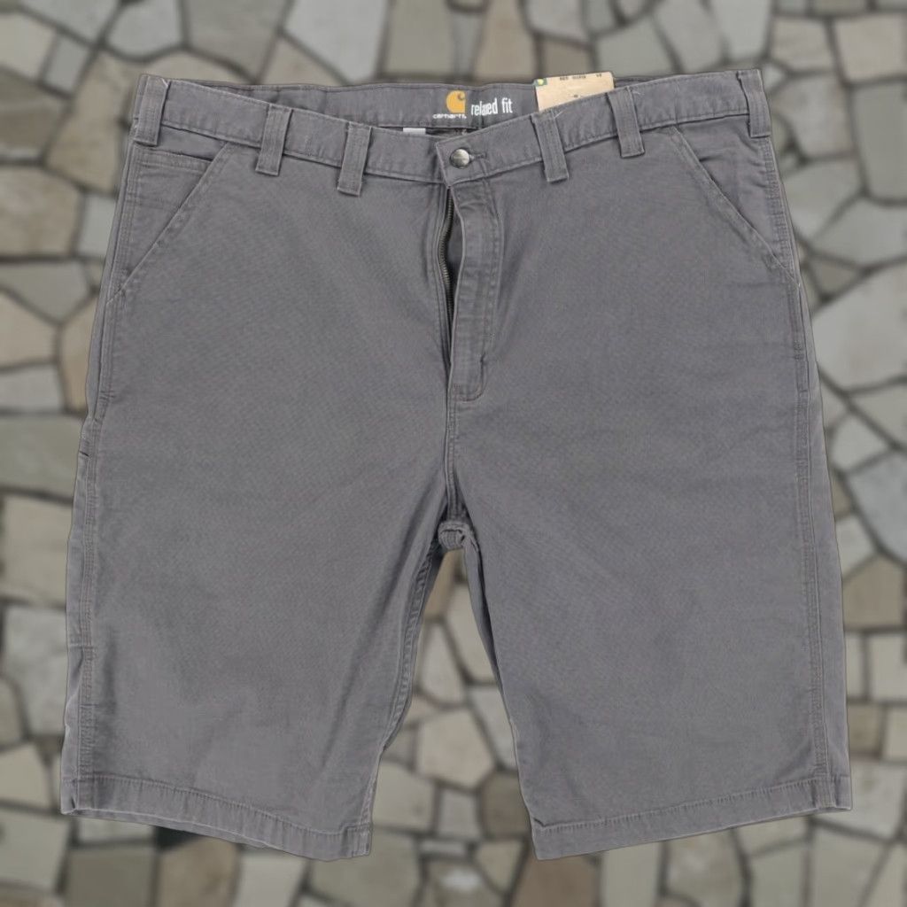 Carhartt Carhartt Rigby Relaxed 13" Cotton Canvas Shorts Gray Men's 44 Size US 44 / EU 60 - 1 Thumbnail