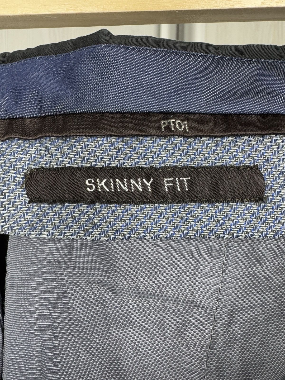 PT Torino PT01 Skinny Fit Stretch basic black chino pants Size US 28 / EU 44 - 11 Thumbnail