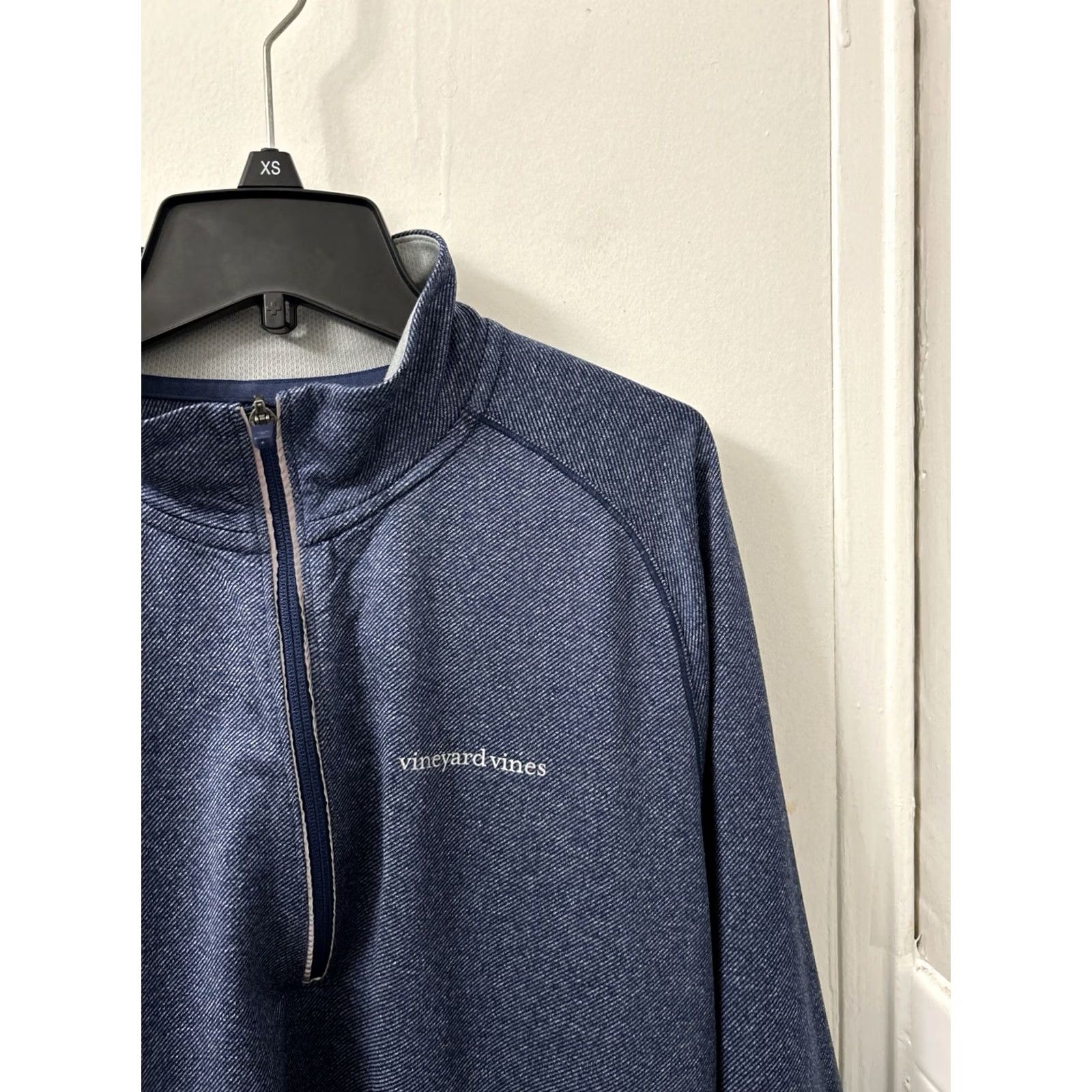 Vineyard Vines Vineyard Vines Performance 1/4 Zip Mens Large Blue Pullover Jacket Long Sleeve Pocket Size US L / EU 52-54 / 3 - 4 Thumbnail