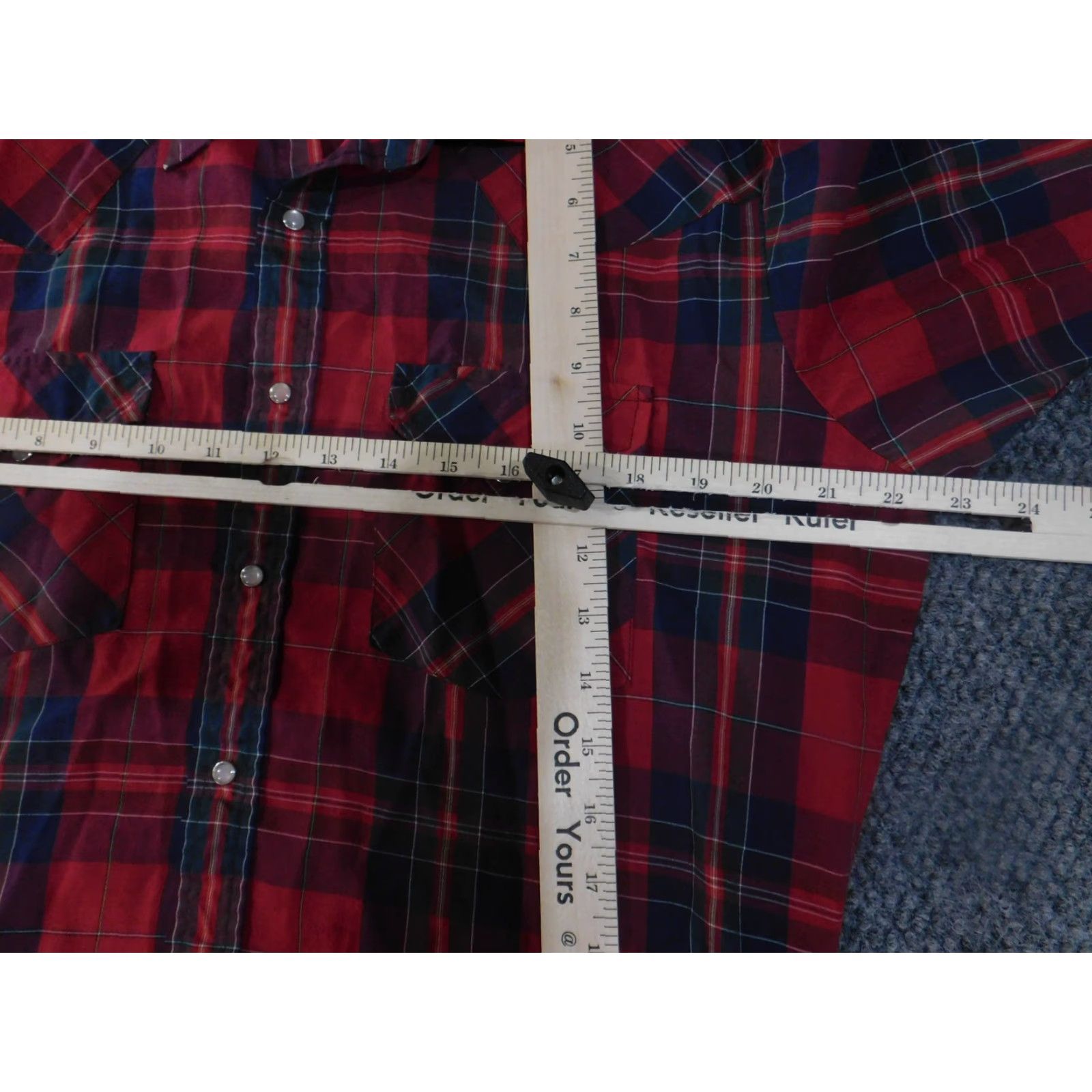 Vintage VINTAGE Ely Cattleman Shirt Mens M Red Blue Plaid Western Pearl Snap 80s Size US M / EU 48-50 / 2 - 6 Thumbnail