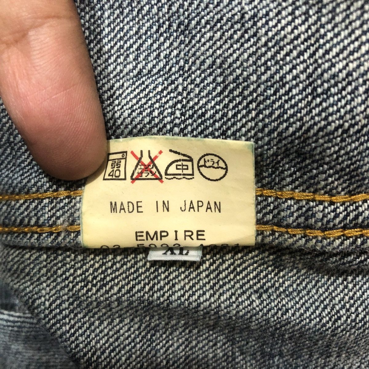 Japanese Brand EMPIRE Denim Jacket Size US XL / EU 56 / 4 - 10 Thumbnail