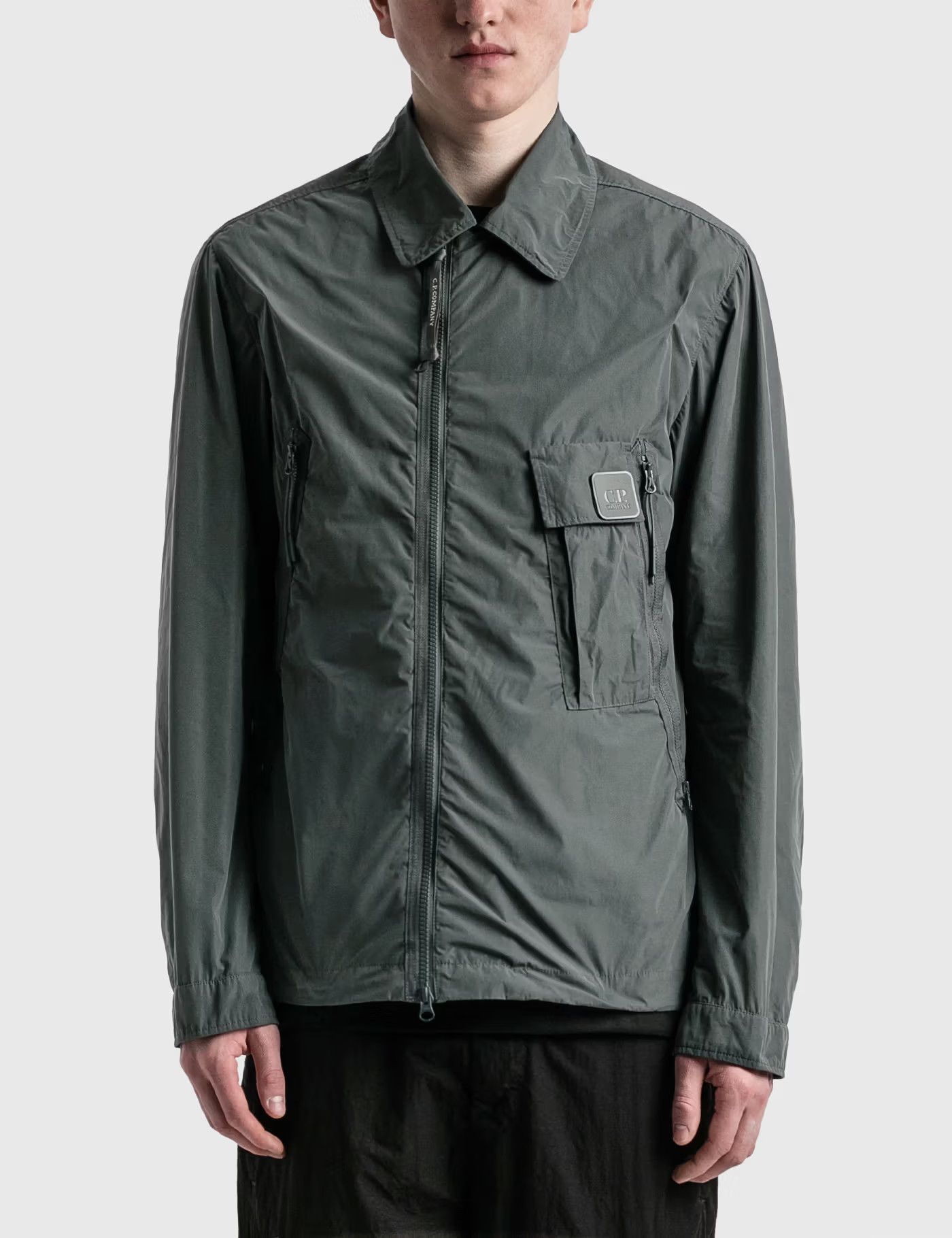 C.P. Company o1y1224 Logo Zip Jacket in Gray Size US S / EU 44-46 / 1 - 3 Thumbnail