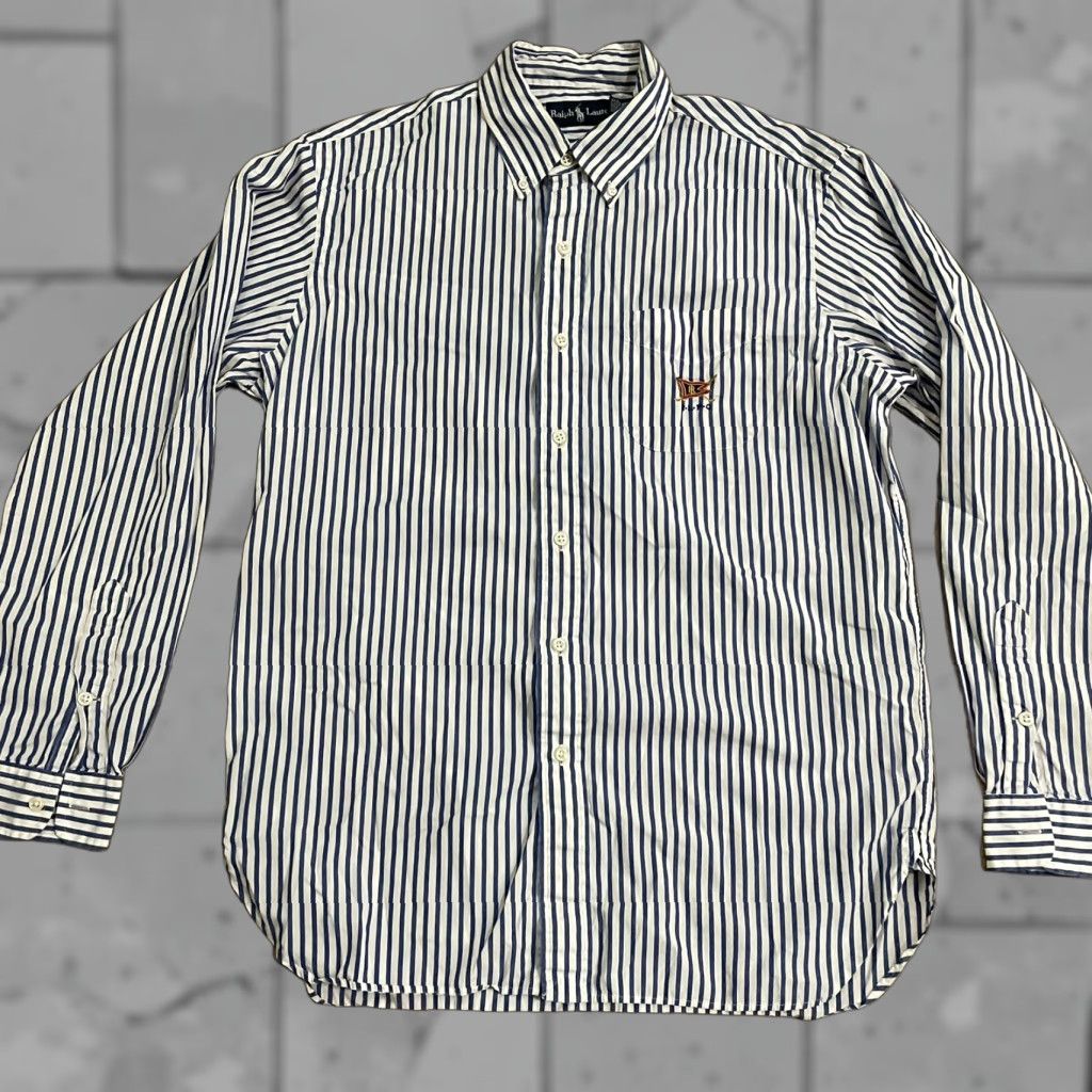 Ralph Lauren RALPH LAUREN Multicolor Striped Button-Up Shirt Long Sleeve Adult Large Mens Size US L / EU 52-54 / 3 - 1 Thumbnail