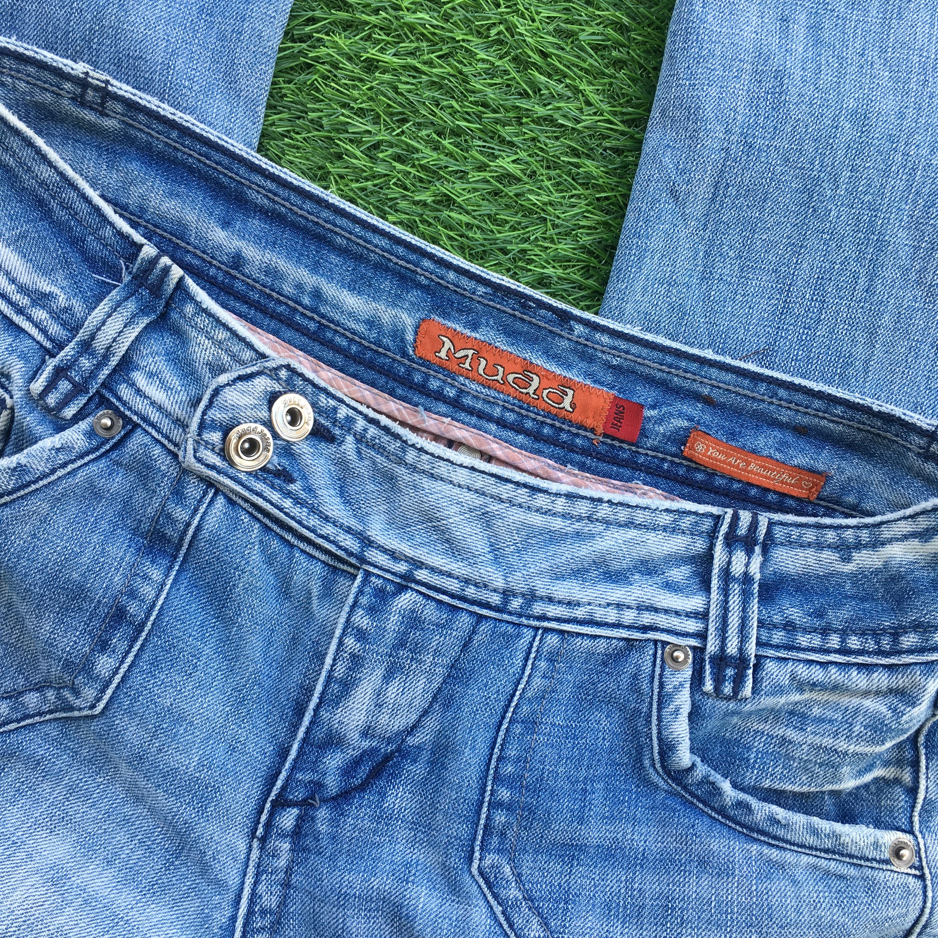 Designer × Jean Low Waist Distressed Bootcut Flare Jeans D-949 Size 28" / US 6 / IT 42 - 5 Thumbnail