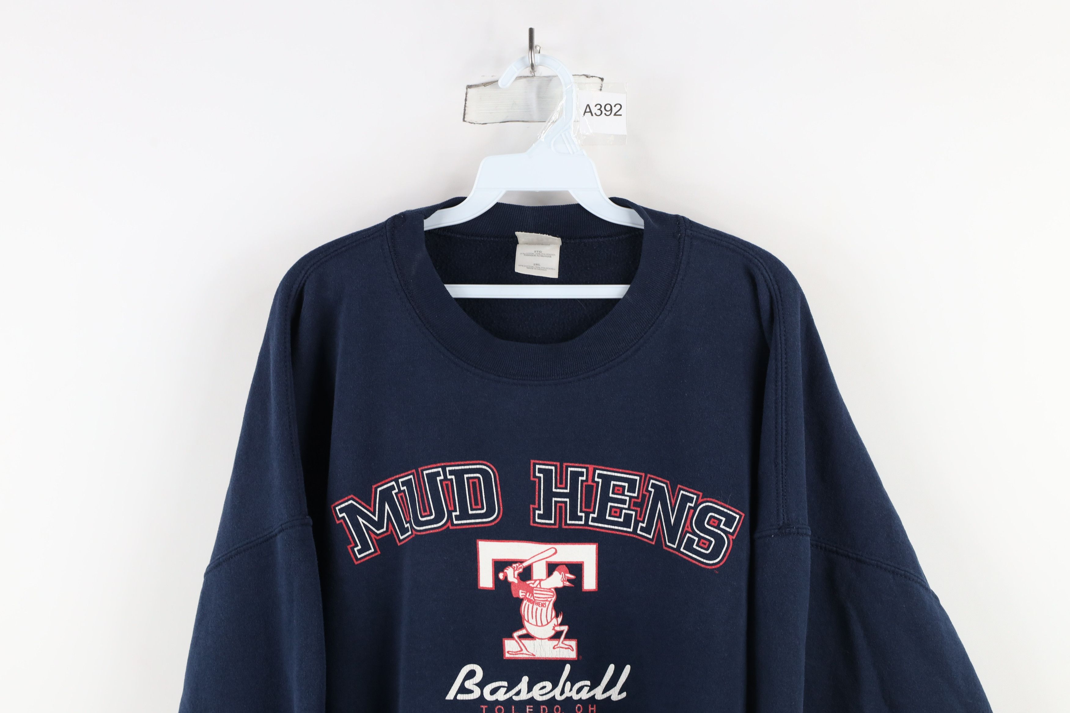 Vintage Vintage Y2K 2005 Baseball Toledo Mud Hens Sweatshirt Blue Size US XXL / EU 58 / 5 - 2 Thumbnail