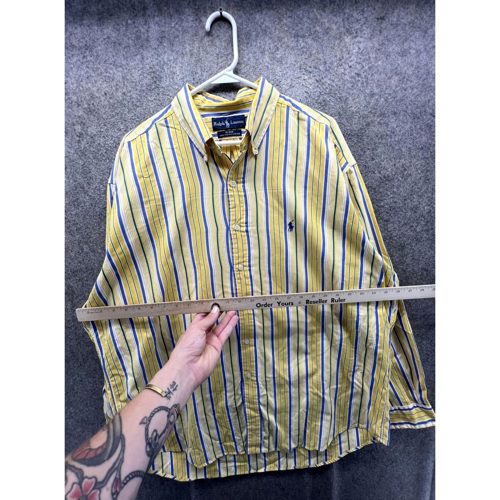 Ralph Lauren Ralph Lauren Shirt Mens XL Multicolor Stripe Button-Down Collar Long Sleeve Casual Blake Size US XL / EU 56 / 4 - 5 Thumbnail