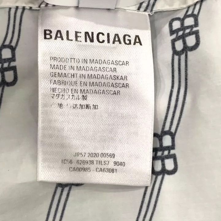 Balenciaga Balenciaga size 38 Full logo white cotton short sleeve shi Size US S / EU 44-46 / 1 - 7 Thumbnail