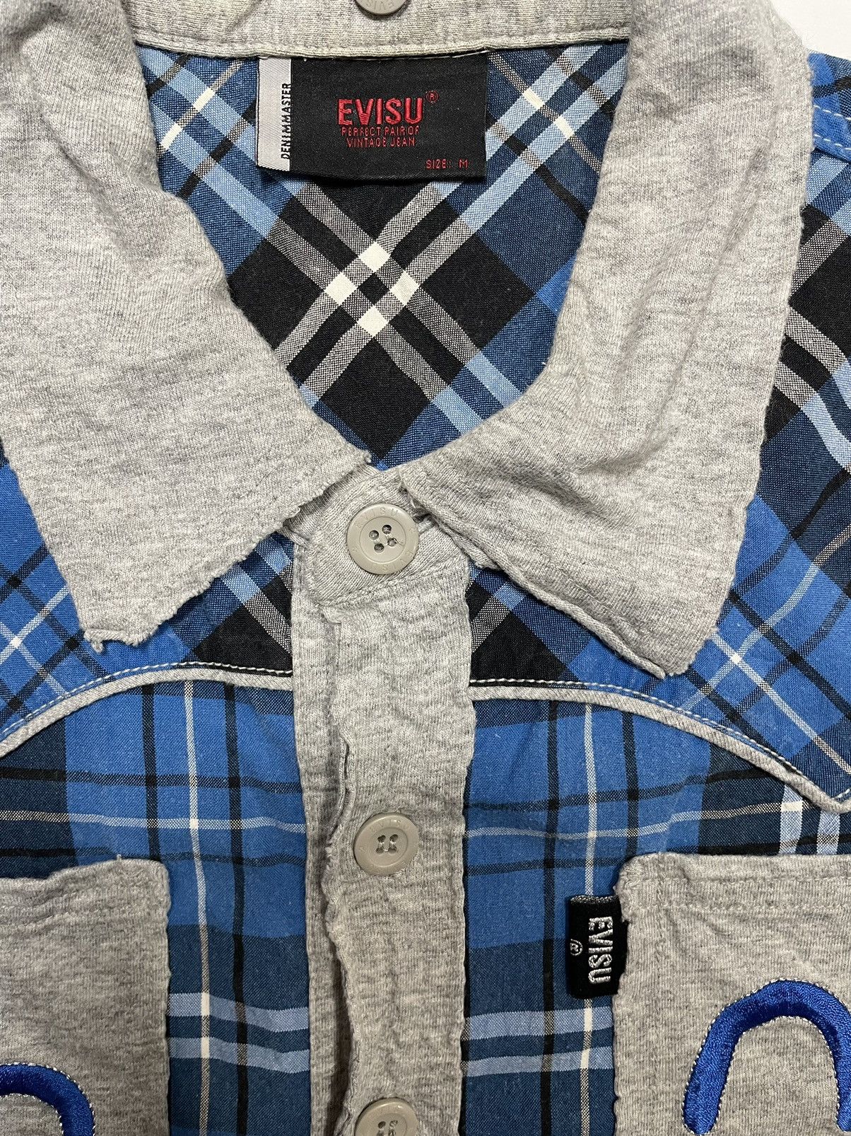 Evisu Vintage Evisu evis shirt button up embroidery pocket Size US M / EU 48-50 / 2 - 6 Thumbnail