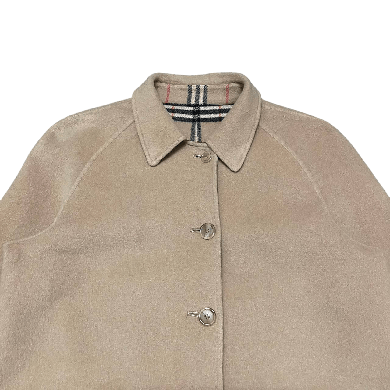 Burberry Vintage 90's Burberry Nova Check Reversible Wool Coat Size US M / EU 48-50 / 2 - 11 Thumbnail