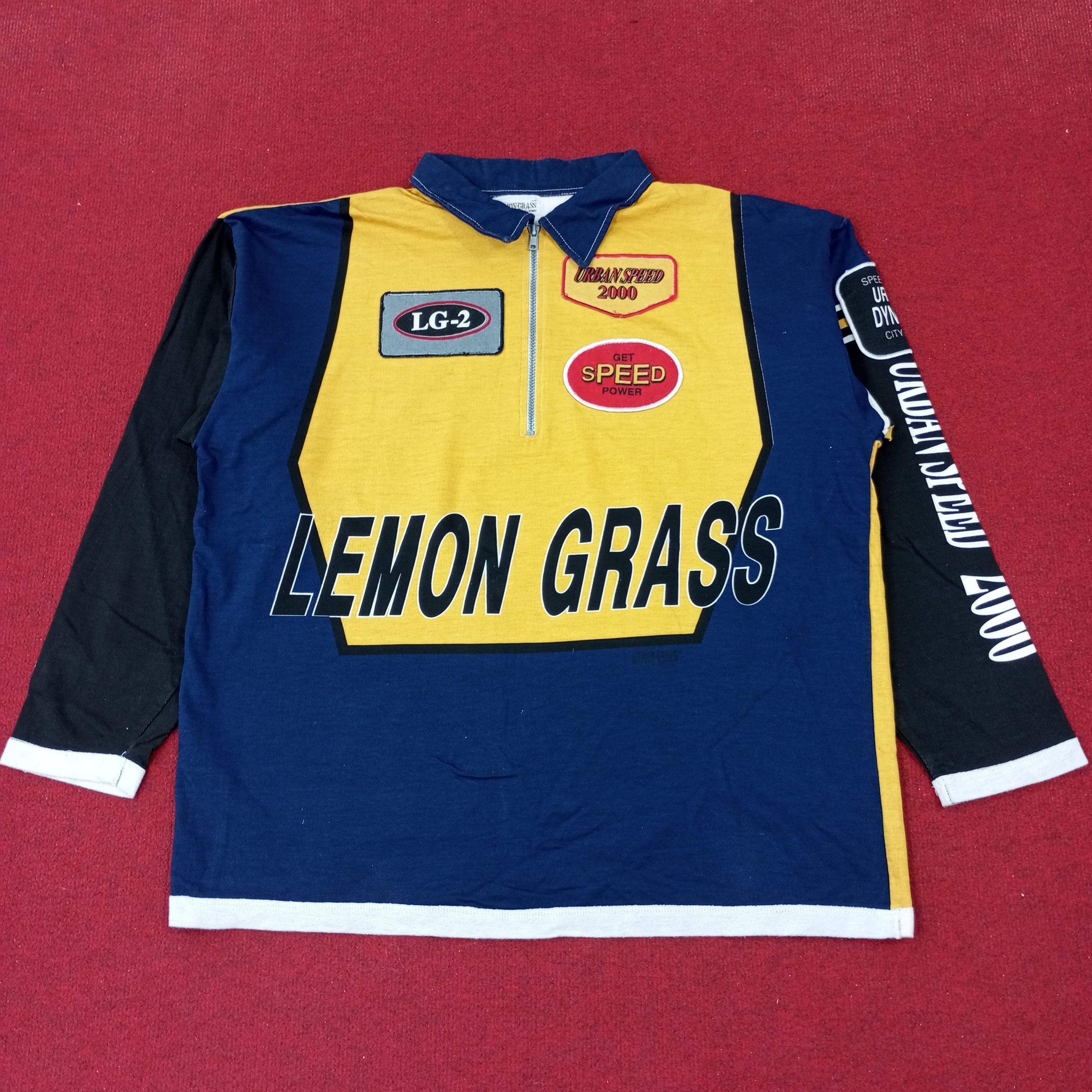 Vintage Lemon Grass Urban Speed 2000 Half Zipper Sweatshirt c222n16 Size US XL / EU 56 / 4 - 1 Thumbnail